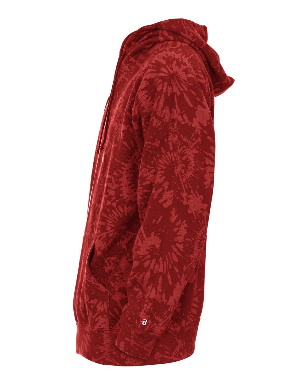 1275 Badger Tie-Dyed Triblend Hooded Sweatshirt - Siide Image