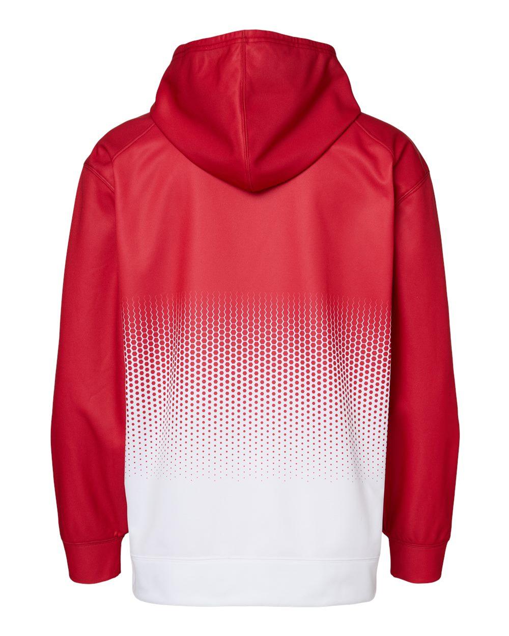 1404 Badger Hex 2.0 Hooded Sweatshirt - Back Image