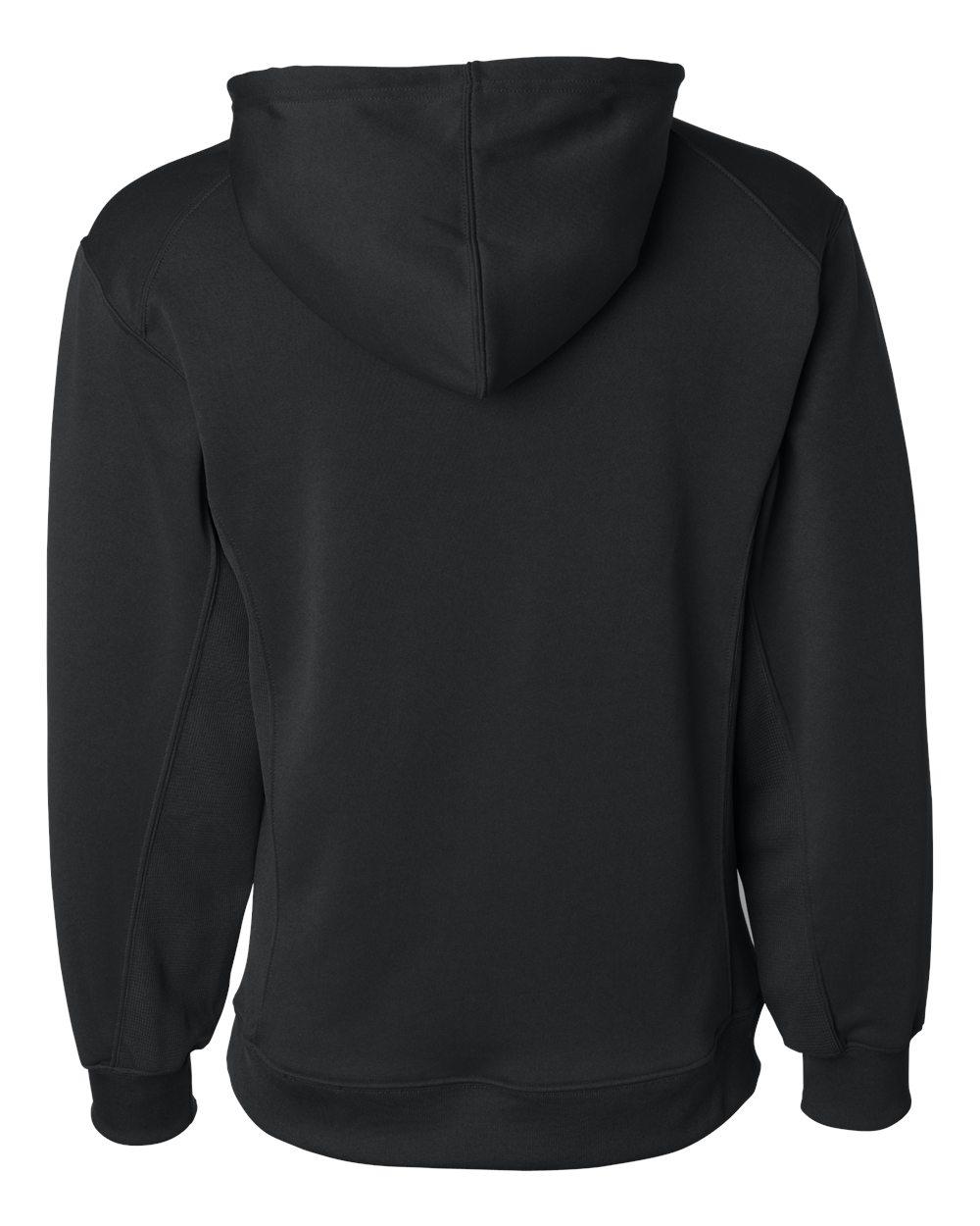 1454 Badger Performance Fleece Hooded Sweatshirt - Back Image