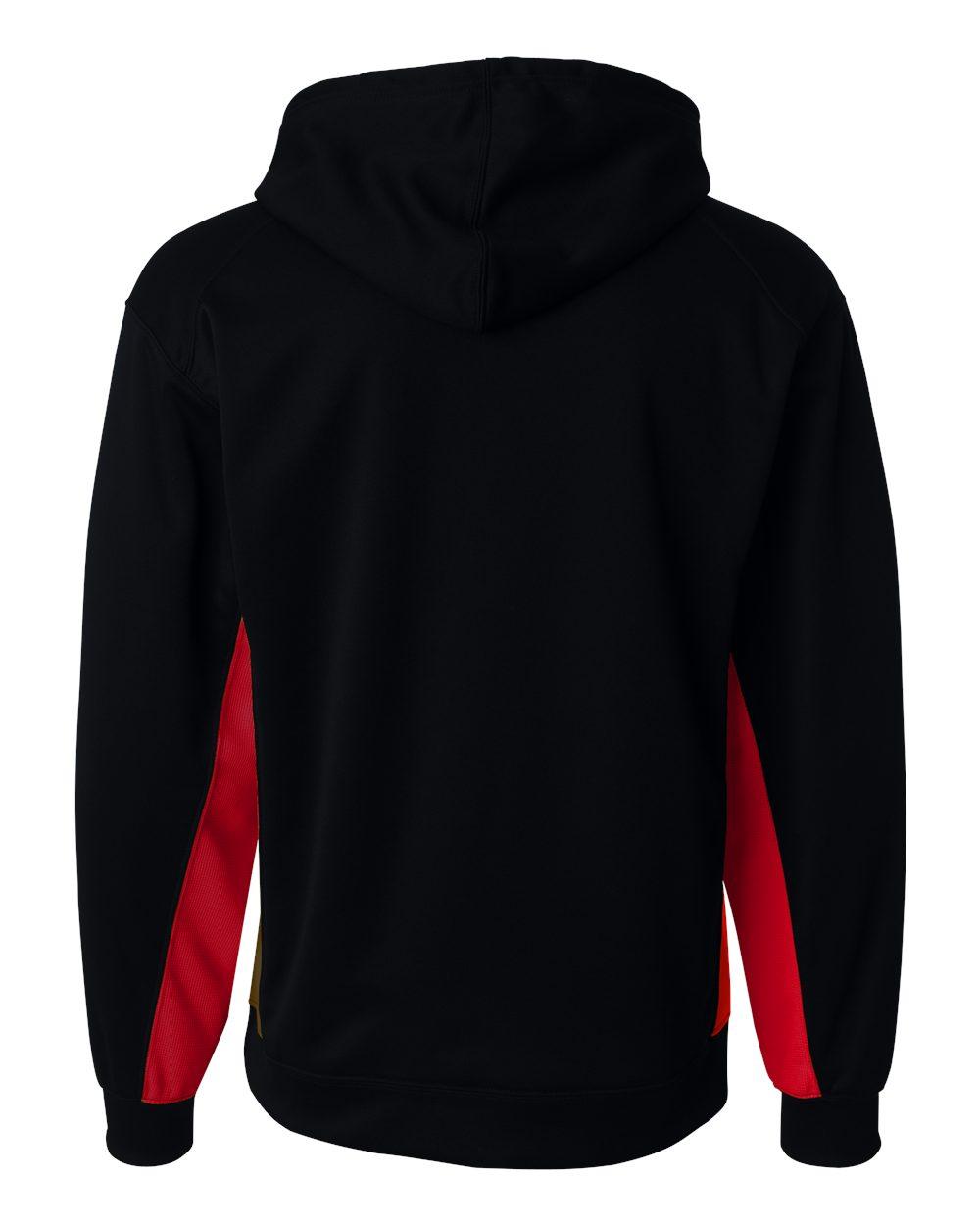 1454 Badger Performance Fleece Hooded Sweatshirt - Back Image