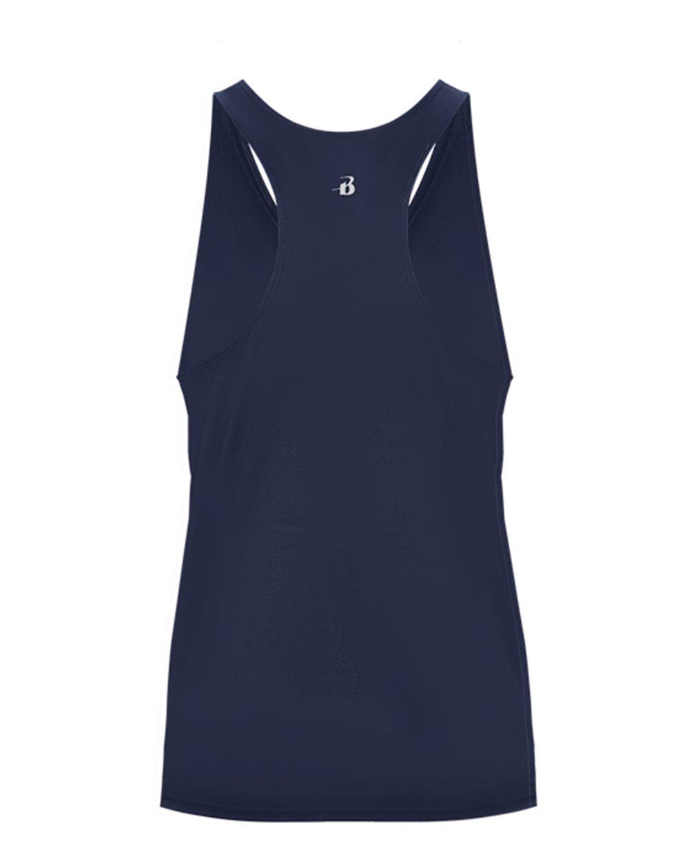 2166 Badger Girls’ B-Core Racerback Tank Top - Back Image