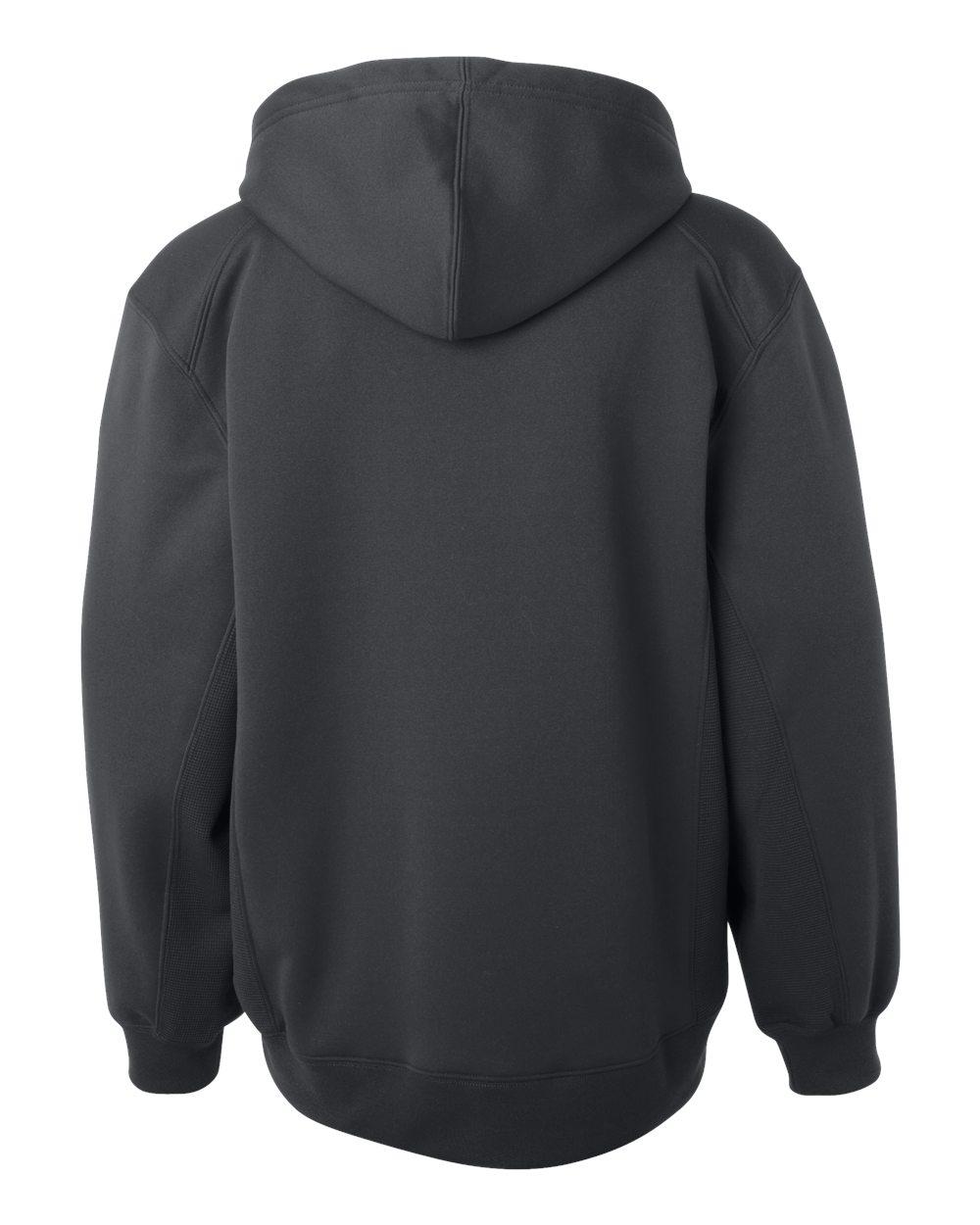 2454 Badger Youth Performance Fleece Hooded Sweatshirt - Back Image