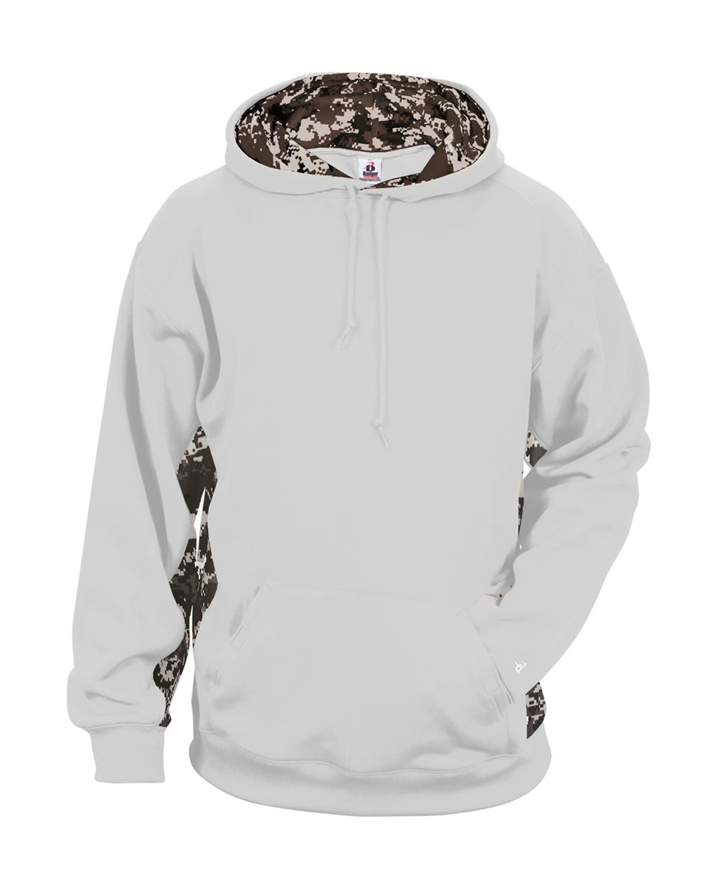2464 Badger Youth Digital Camo Colorblock Performance Fleece Hooded Sweatshirt 2464 Badger Youth Digital Camo Colorblock Performance Fleece Hooded Sweatshirt