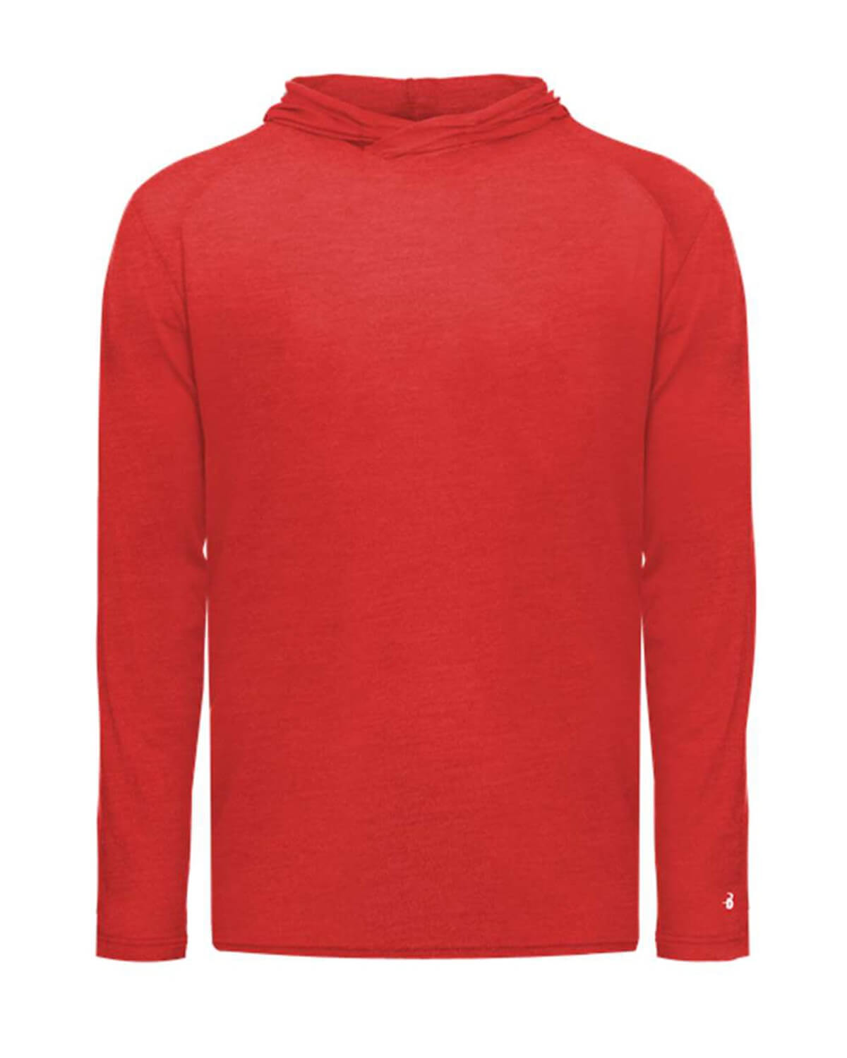 2905 Badger Youth Tri-Blend Surplice Hooded Long Sleeve T-Shirt