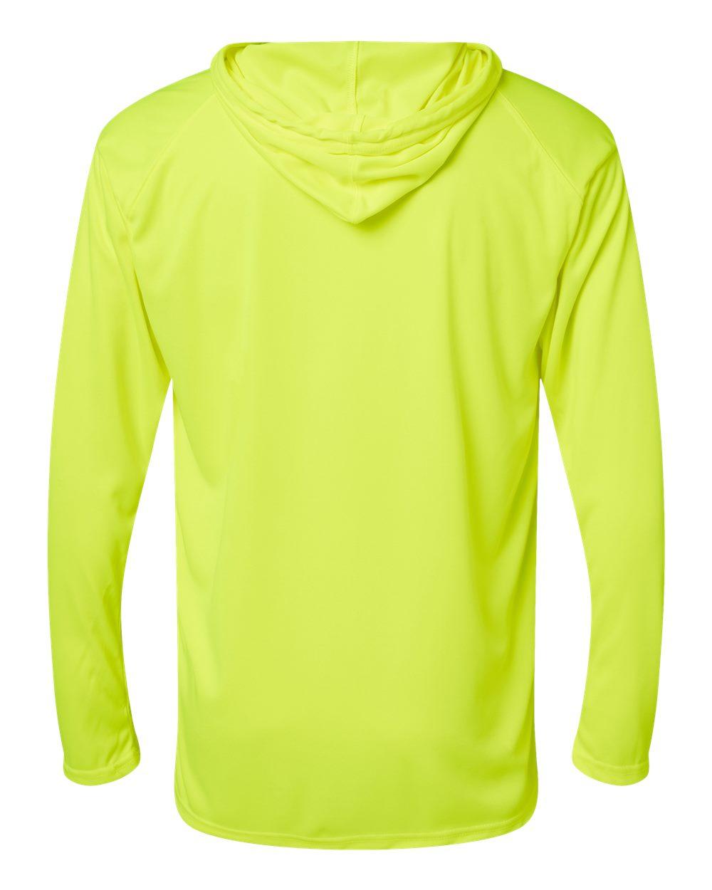 4105 Badger B-Core Hooded Long Sleeve T-Shirt - Back Image