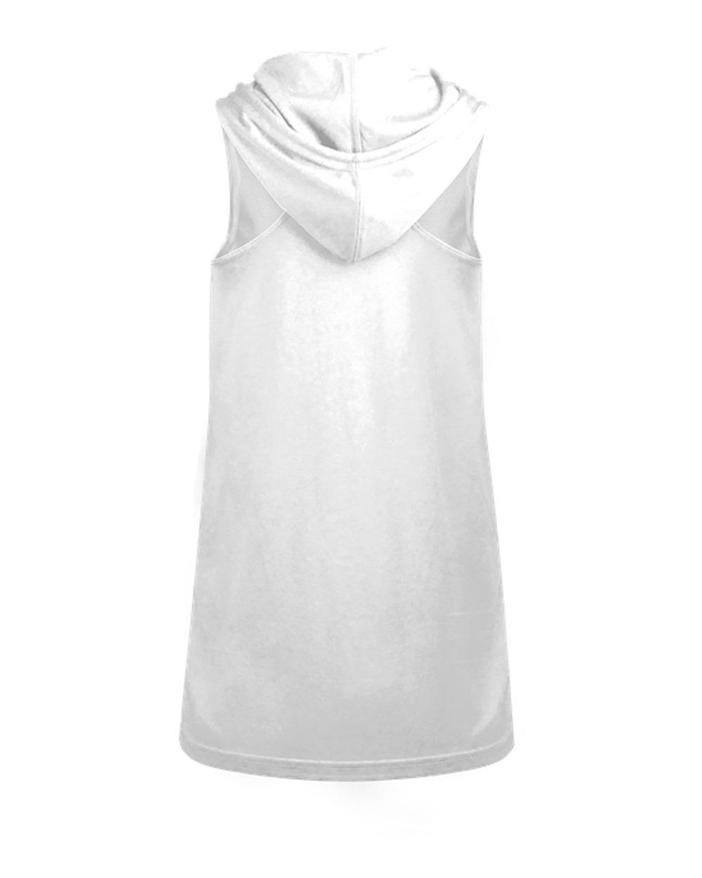 4111 Badger Womens B-Core Racerback Hooded Tank Top - Back Image