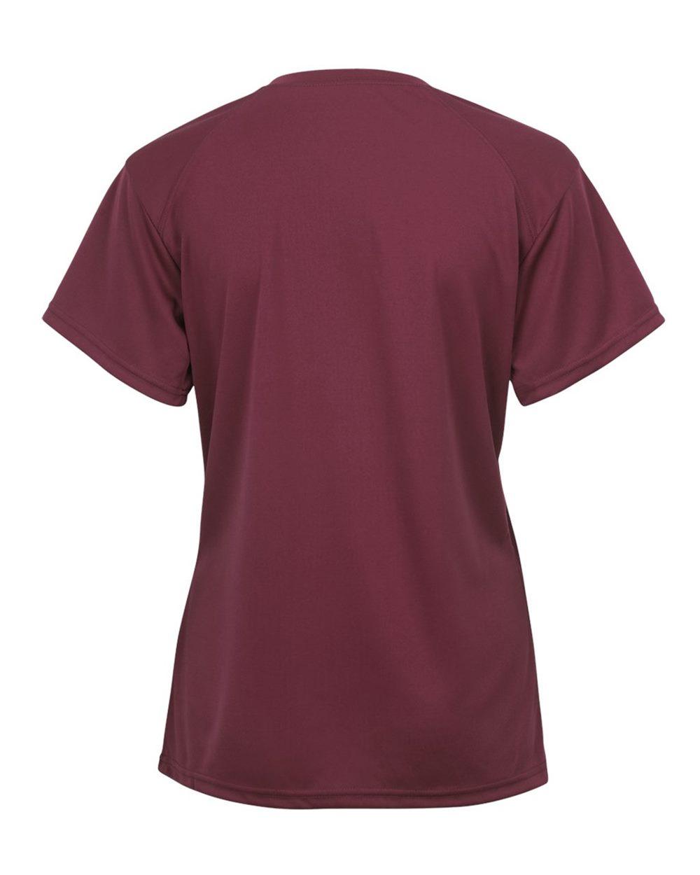 4162 Badger Women’s B-Core V-Neck T-Shirt - Back Image