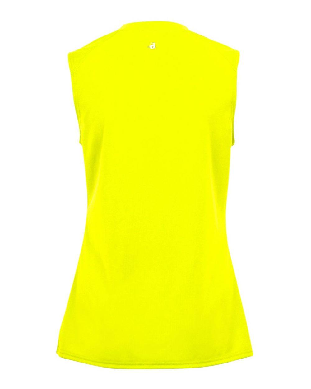 4163 Badger Womens B-Core Sleeveless T-Shirt - Back Image