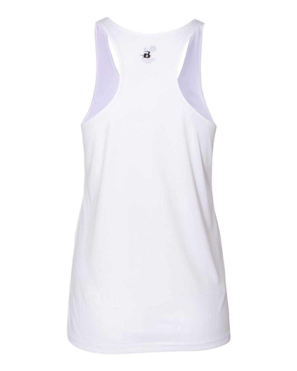4166 Badger Women’s B-Core Racerback Tank Top - Back Image