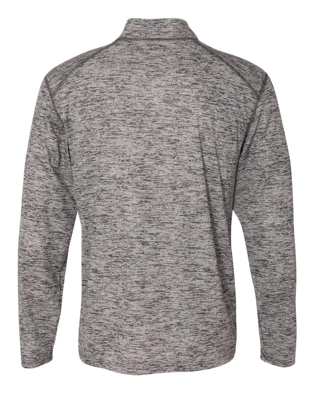4172 Badger Tonal Blend Quarter-Zip Pullover - Back Image