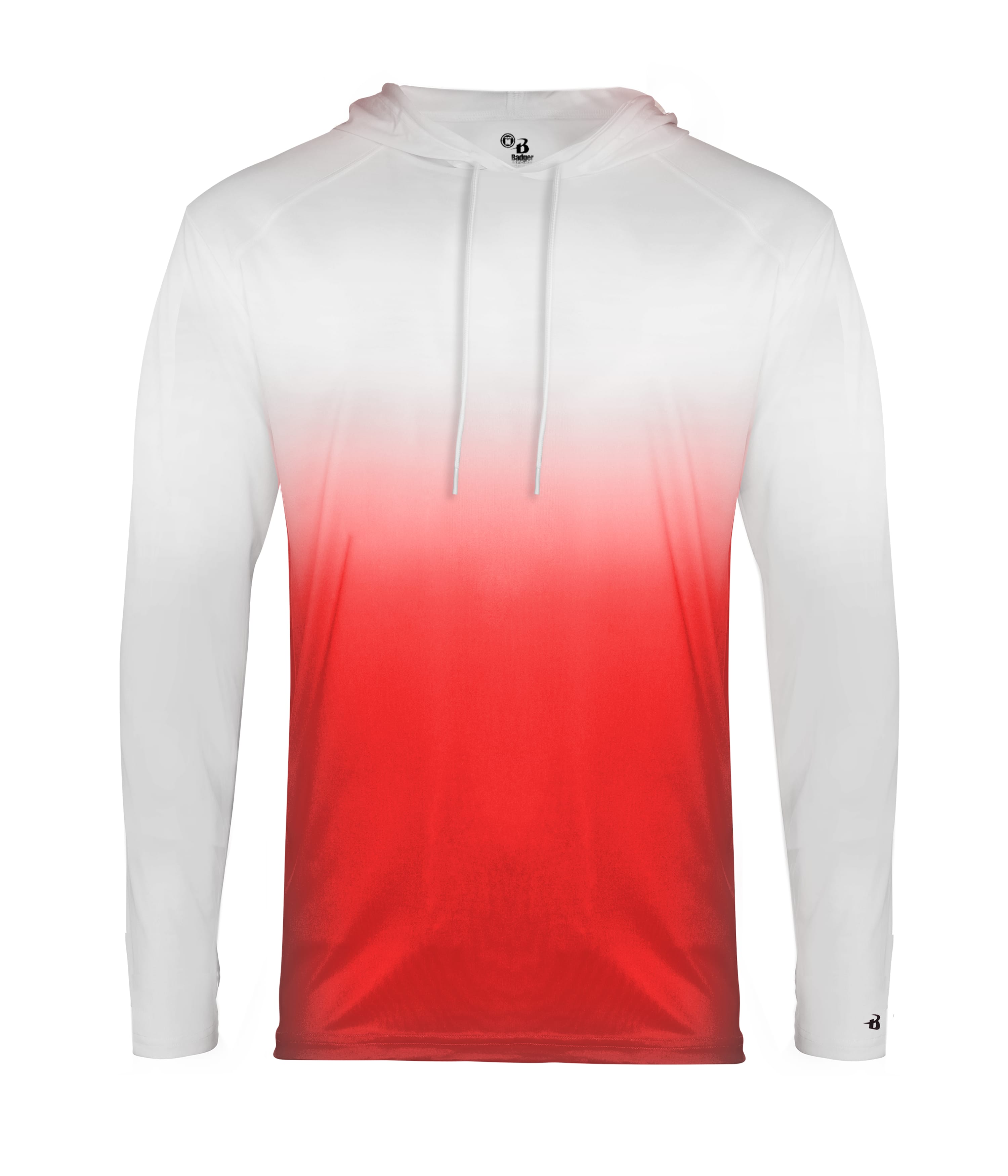 420500 BADGER OMBRE HOOD TEE 420500 BADGER OMBRE HOOD TEE