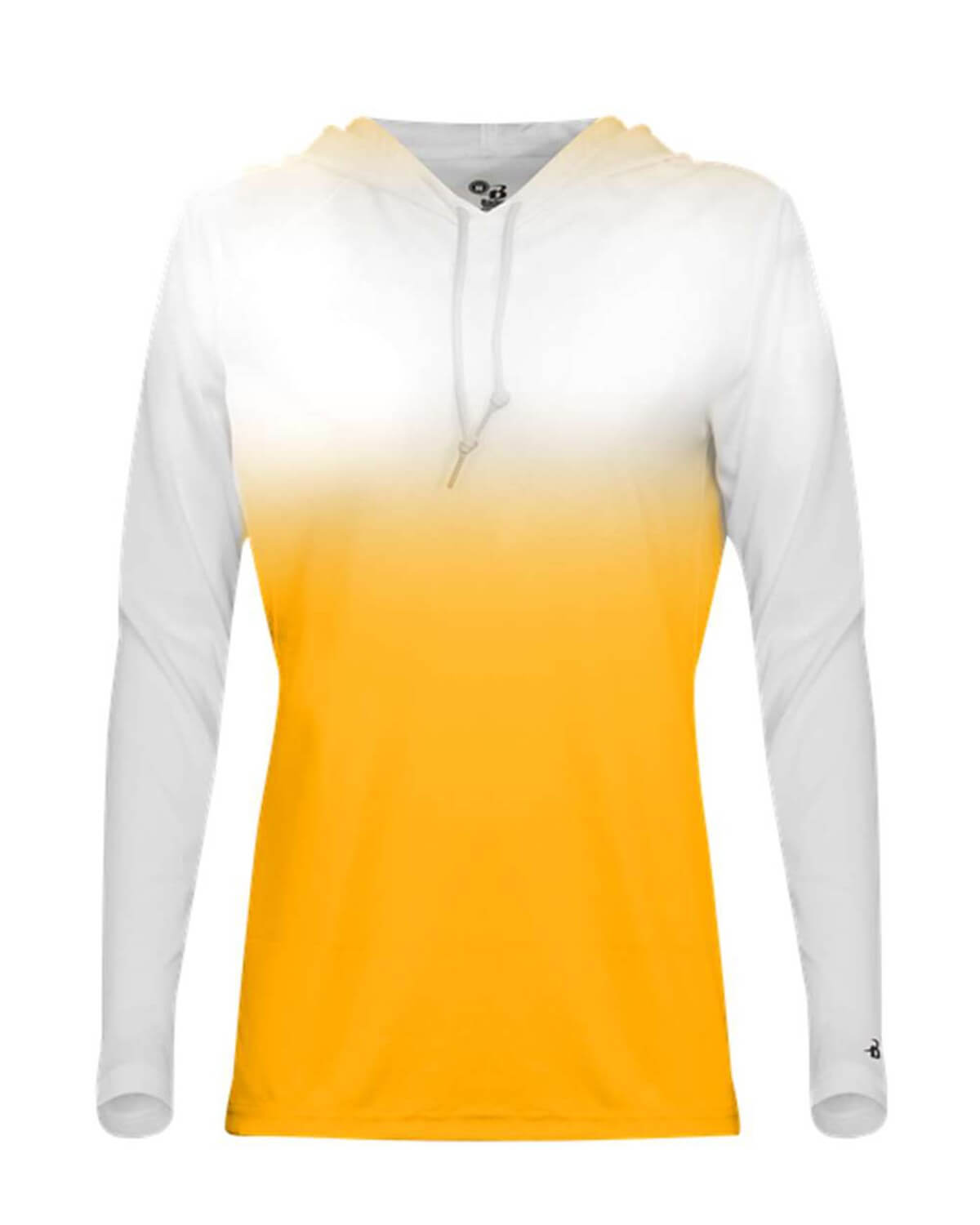 4208 Badger Womens Ombre Long Sleeve Hooded T-Shirt 4208 Badger Womens Ombre Long Sleeve Hooded T-Shirt