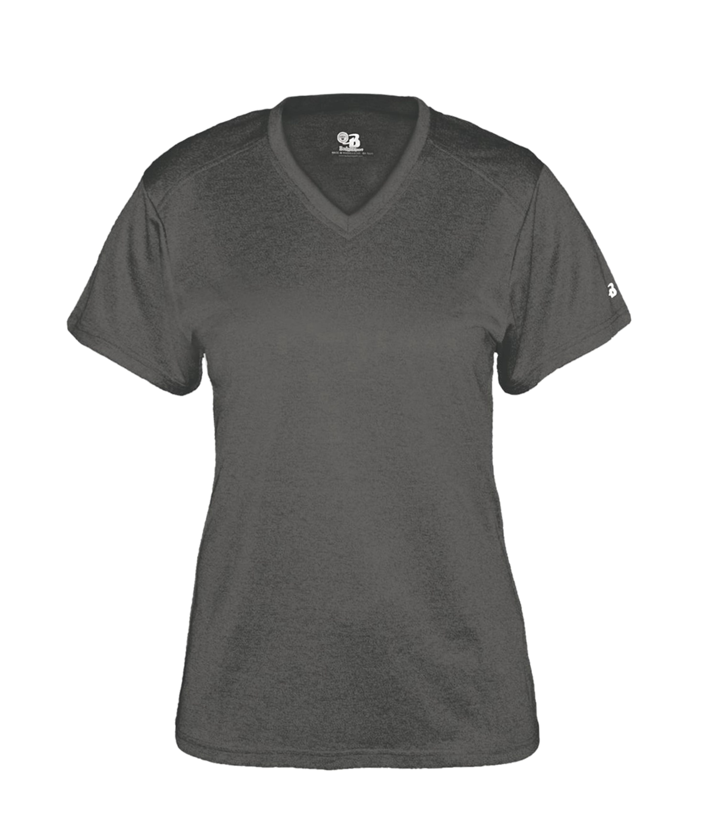 436200 BADGER PRO HEATHER LADIES V-NECK TEE 436200 BADGER PRO HEATHER LADIES V-NECK TEE