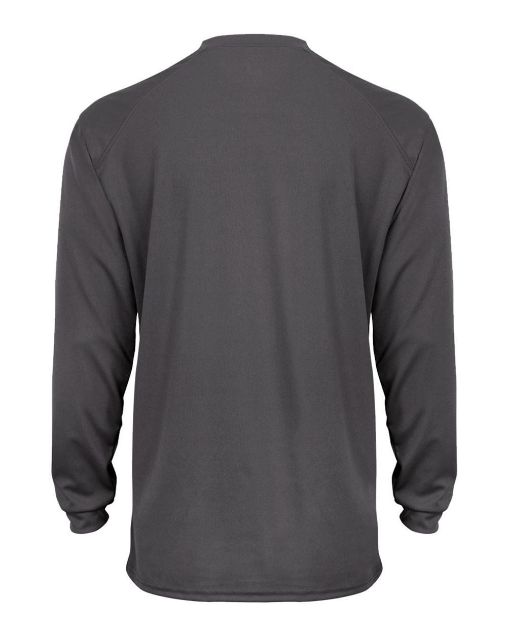 4804 Badger B-Tech Cotton-Feel Long Sleeve T-Shirt - Back Image