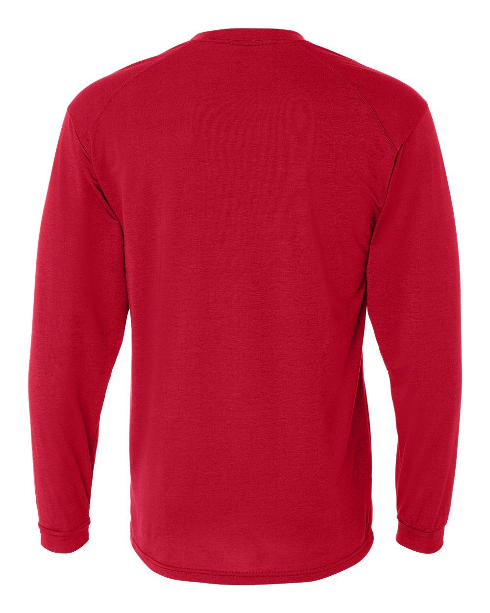 4804 Badger B-Tech Cotton-Feel Long Sleeve T-Shirt - Back Image