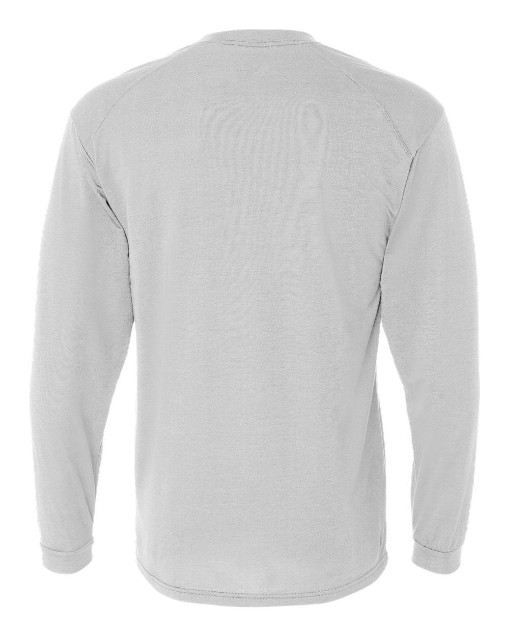4804 Badger B-Tech Cotton-Feel Long Sleeve T-Shirt - Back Image