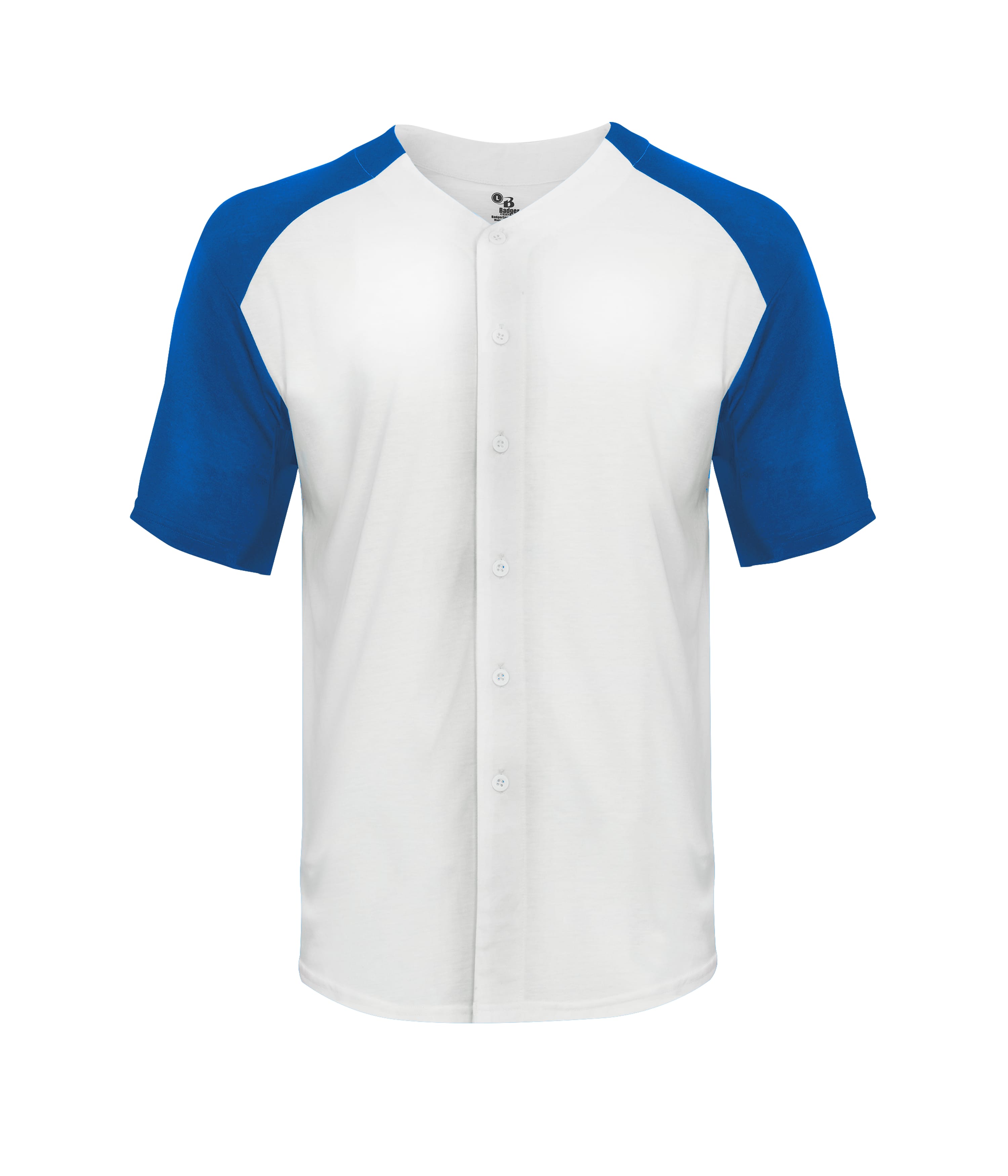 495000 BADGER TRI-BLEND FULL BUTTON TEE