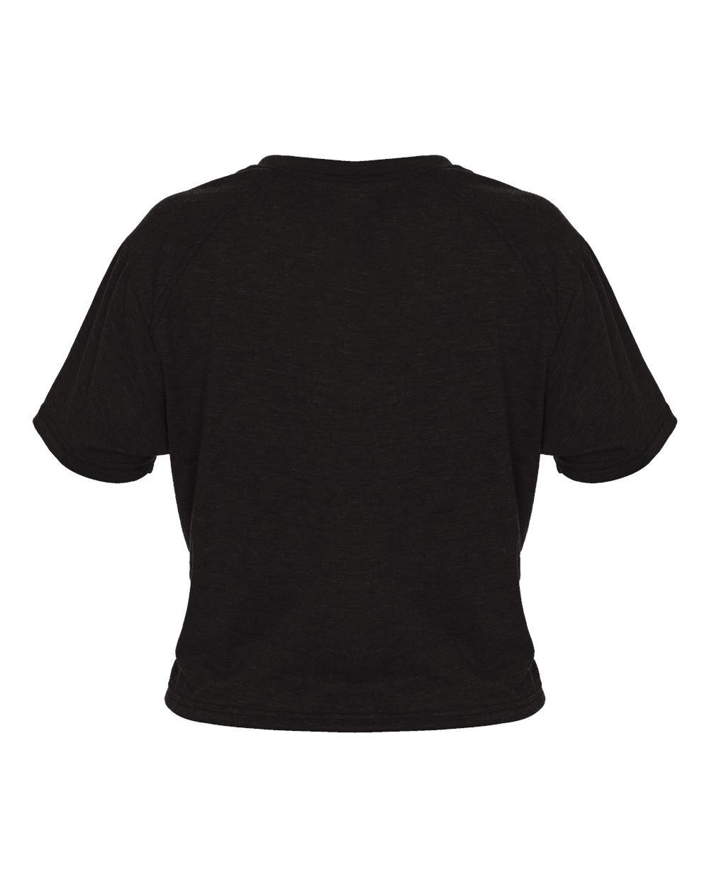 4963 Badger Womens Tri-Blend Crop T-Shirt - Back Image