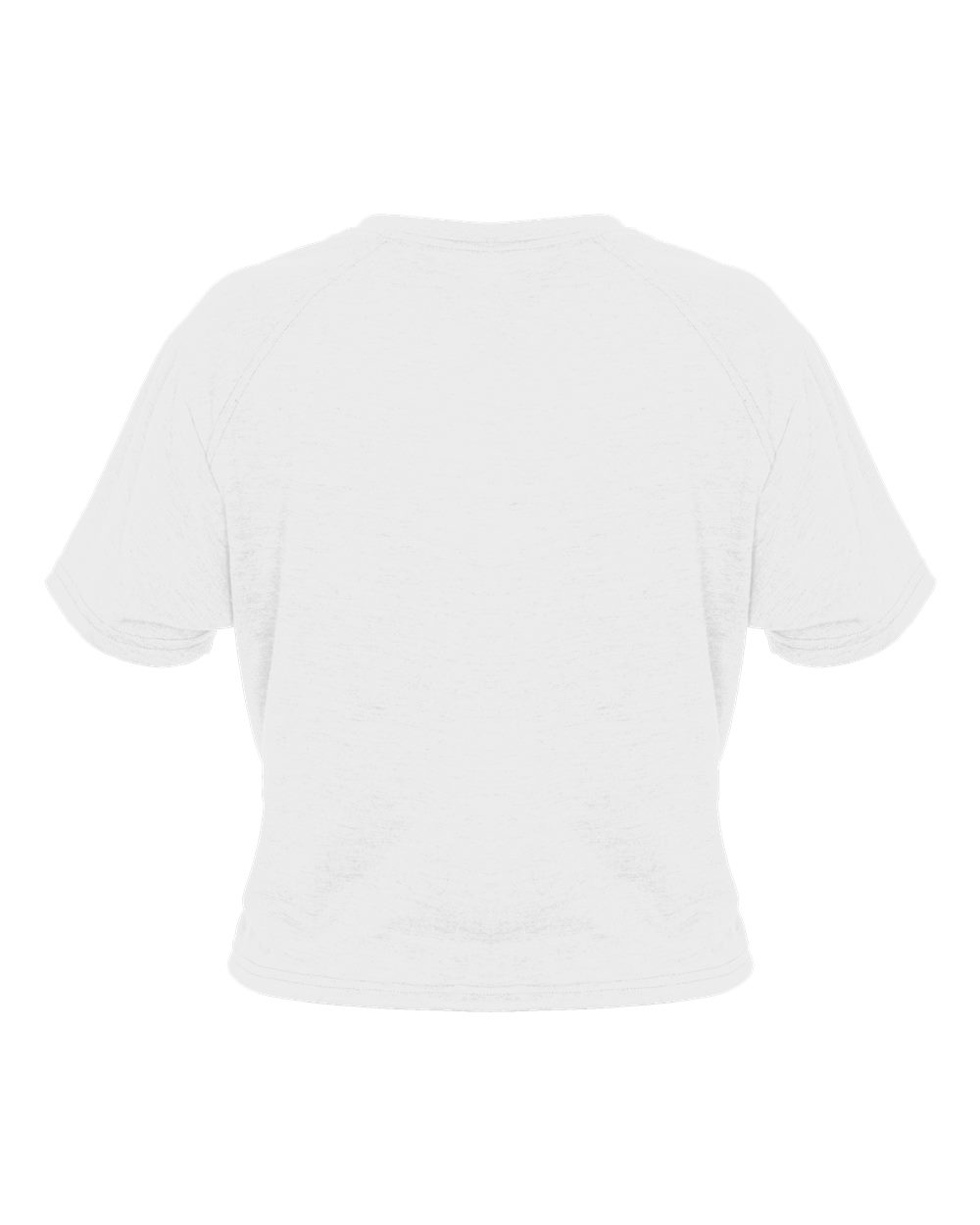 4963 Badger Womens Tri-Blend Crop T-Shirt - Back Image