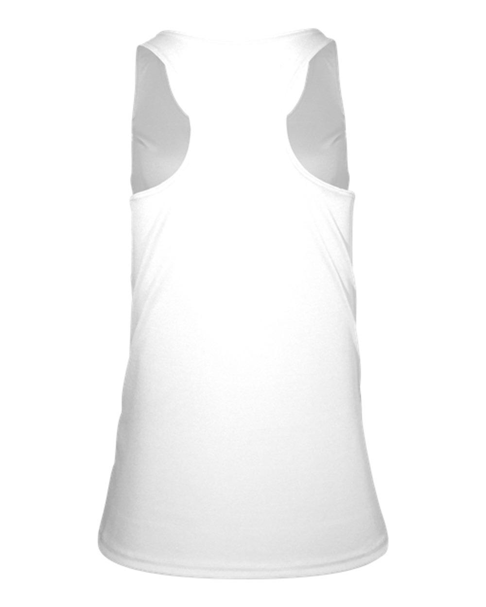 4966 Badger Womens Triblend Racerback - Back Image