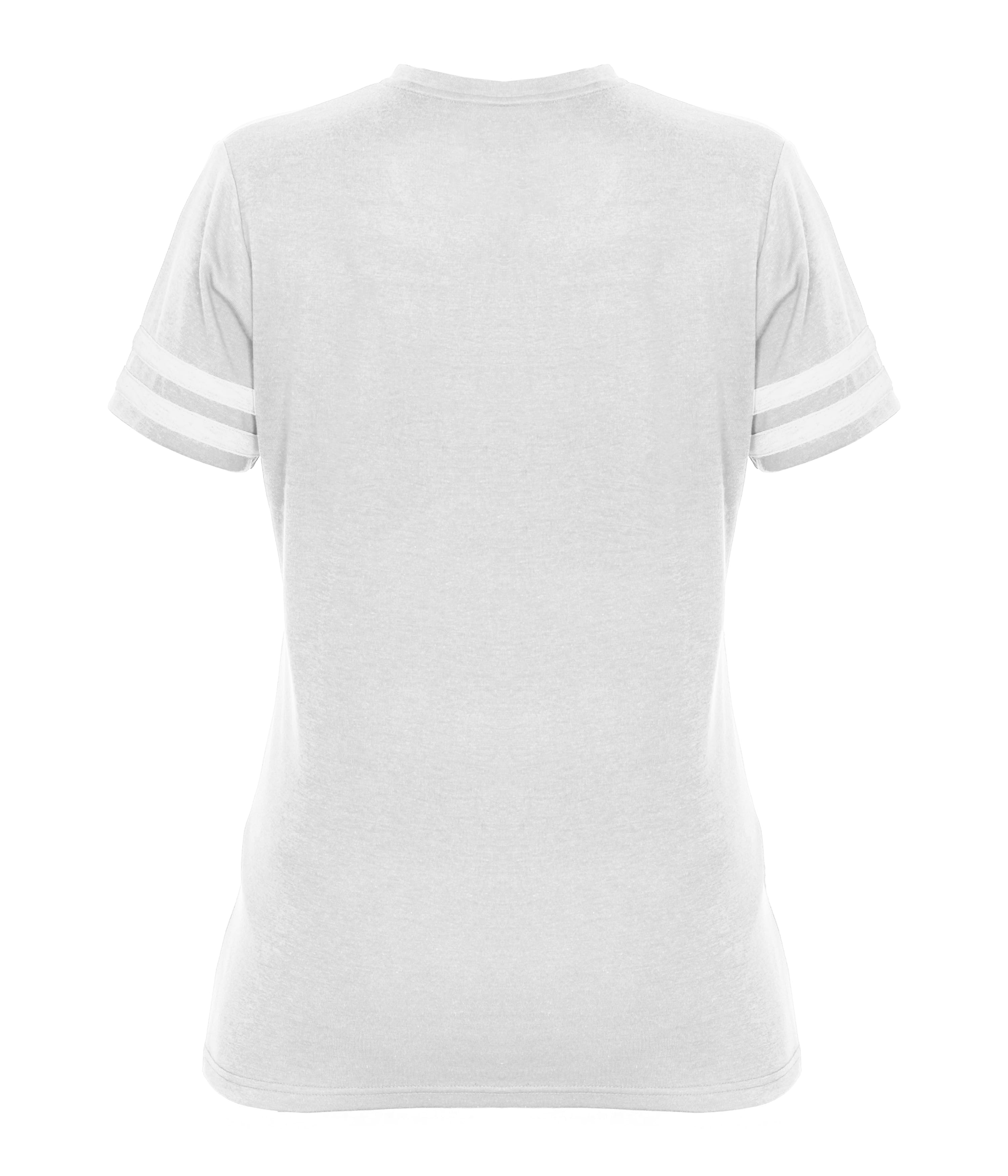 496700 BADGER LADIES TRI-BLEND FAN TEE - Back Image