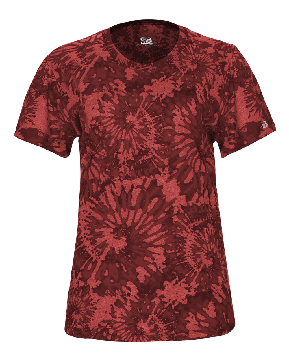 4974 Badger Womens Tie-Dyed Tri-Blend T-Shirt