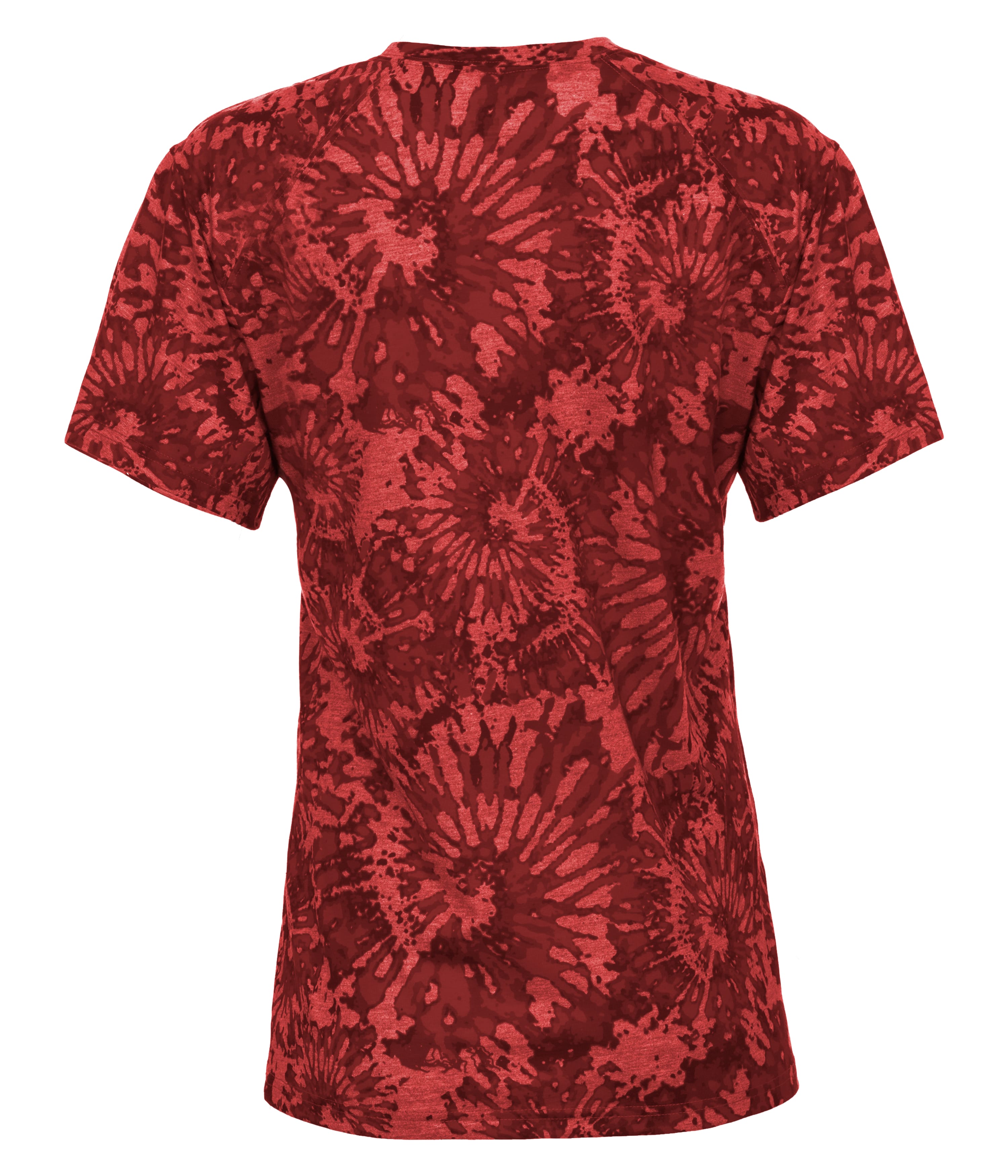 497400 Badger Sport Tie-dye Tri-blend Womens Tee - Back Image