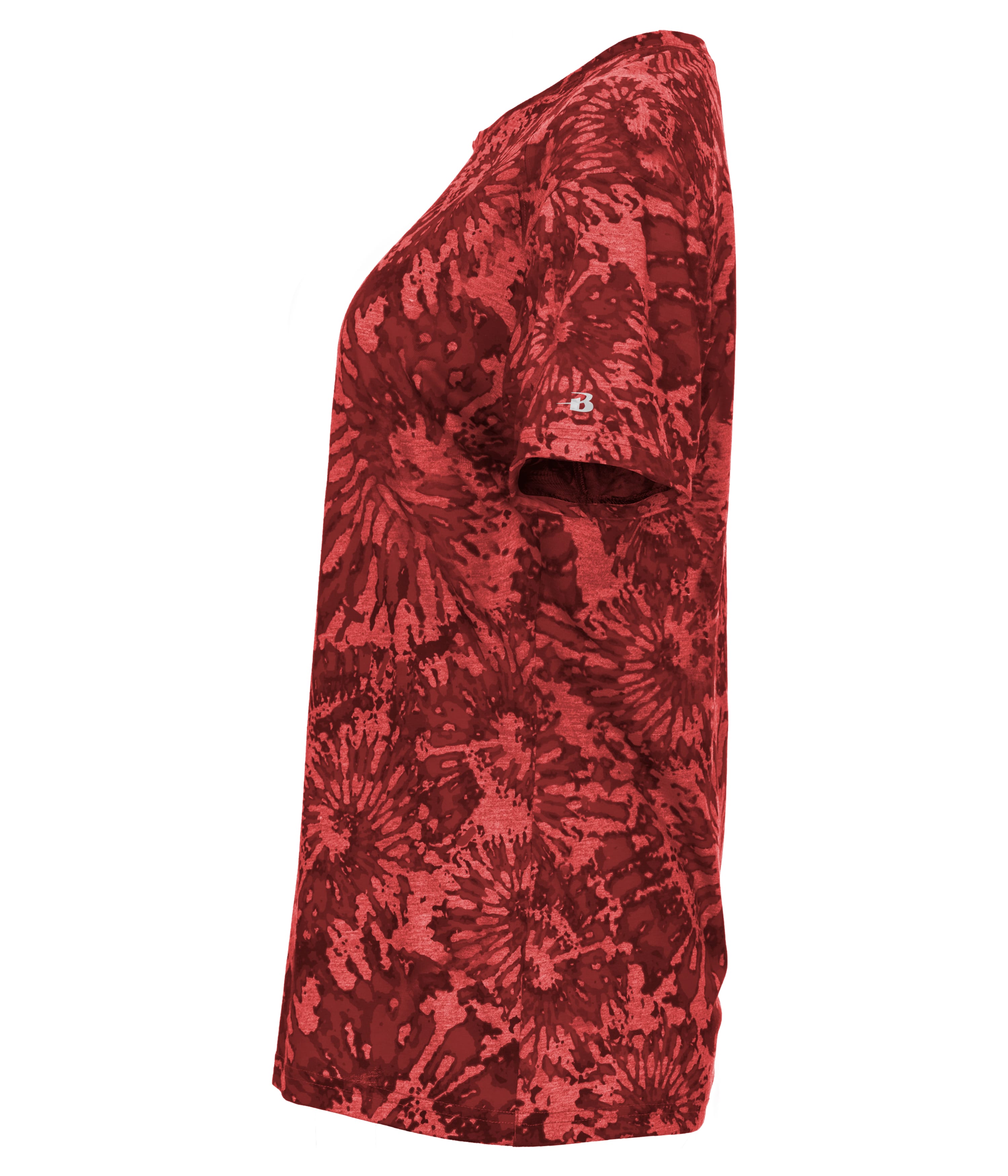 497400 Badger Sport Tie-dye Tri-blend Womens Tee - Siide Image