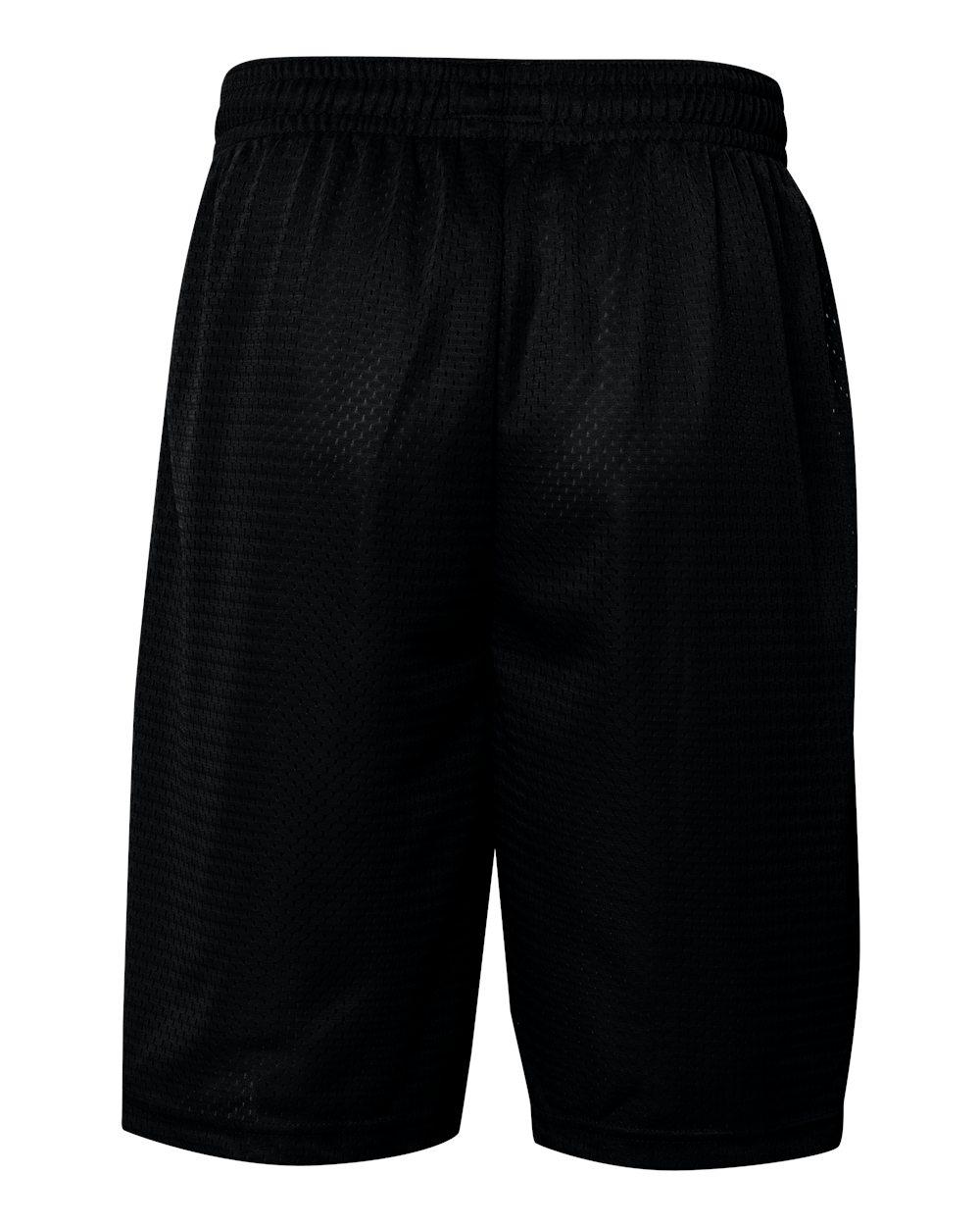 7219 Badger Pro Mesh 9" Shorts with Pockets - Back Image