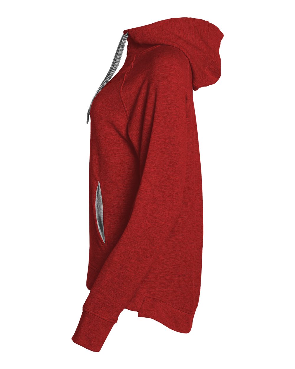 1051 Badger FitFlex Womens French Terry Hooded Quarter-Zip - Siide Image