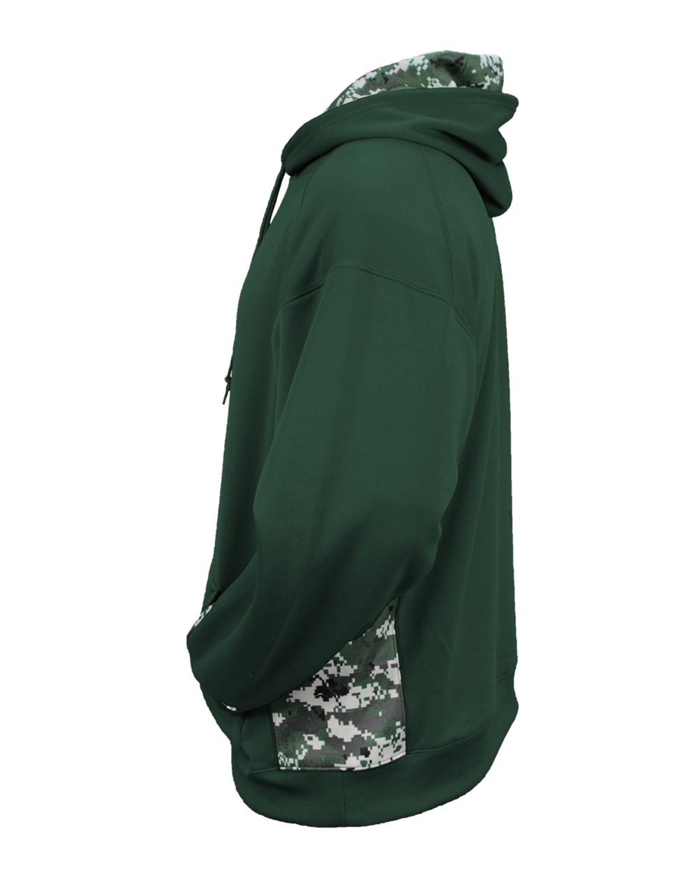 1464 Badger Digital Camo Colorblock Performance Fleece Hooded Sweatshirt - Siide Image