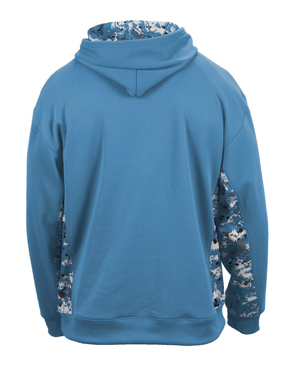 2464 Badger Youth Digital Camo Colorblock Performance Fleece Hooded Sweatshirt 2464 Badger Youth Digital Camo Colorblock Performance Fleece Hooded Sweatshirt - Back Image