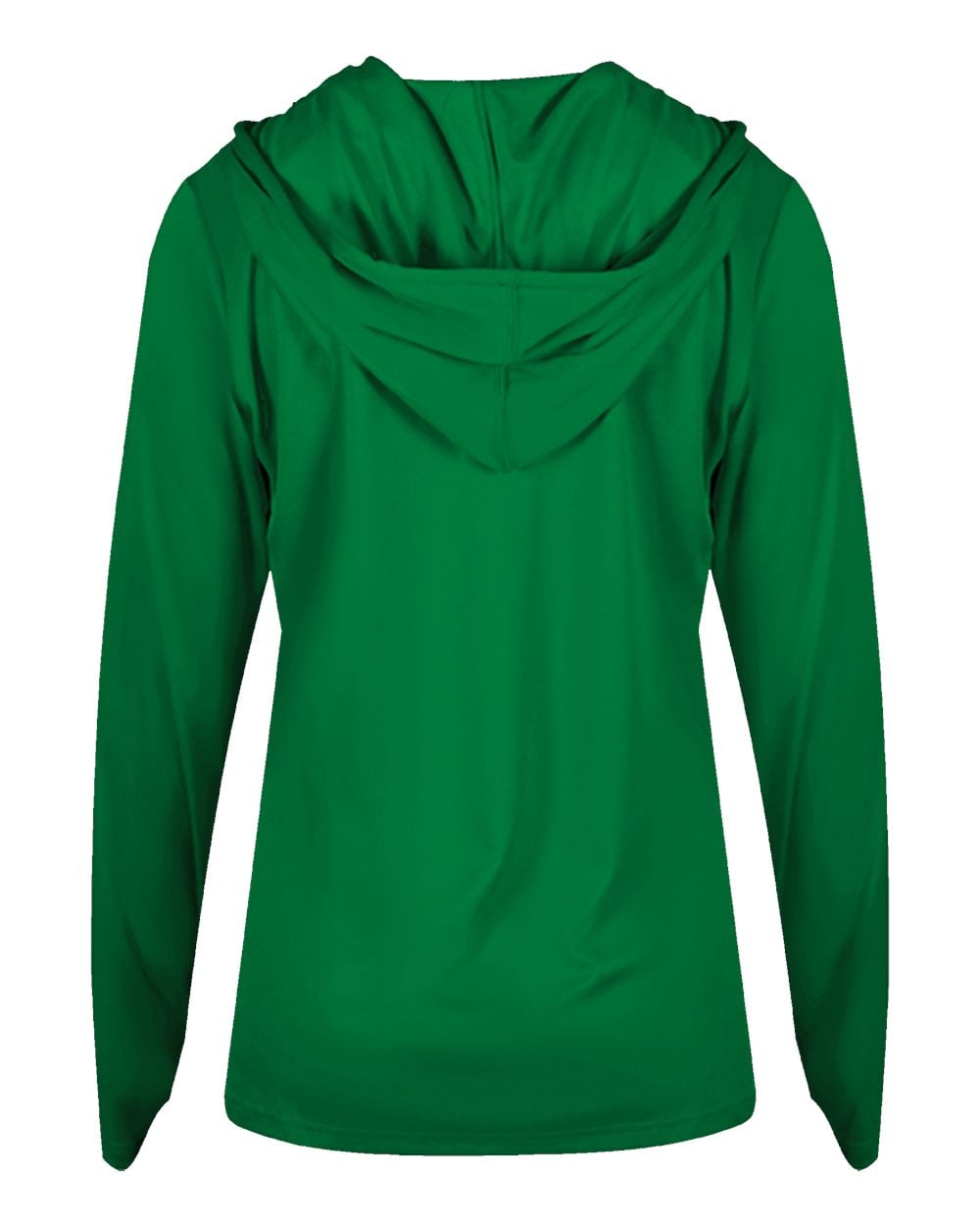 4165 Badger Womens B-Core Long Sleeve Hooded T-Shirt 4165 Badger Womens B-Core Long Sleeve Hooded T-Shirt - Back Image