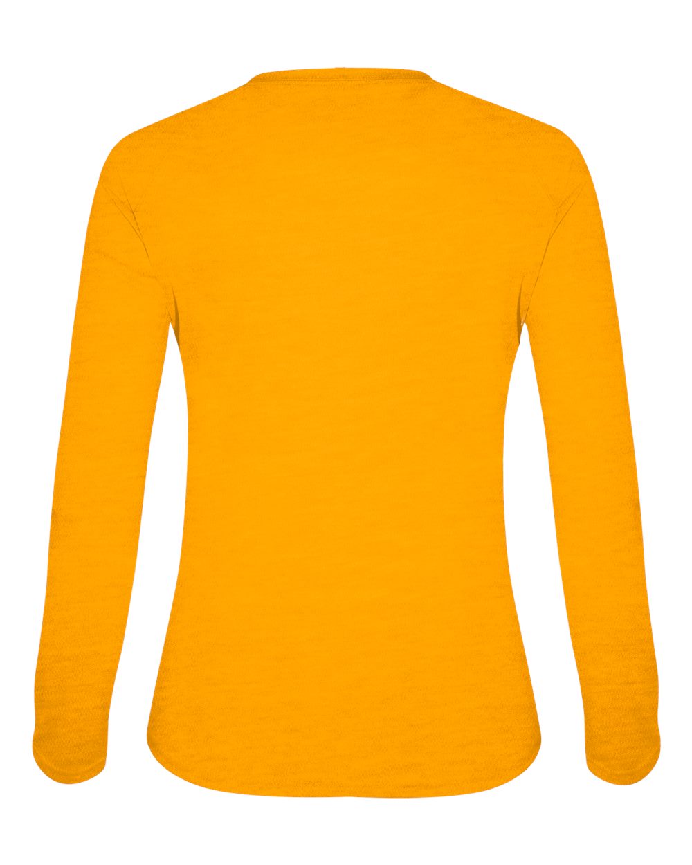4964 Badger Womens Tri-Blend Long Sleeve T-Shirt - Back Image