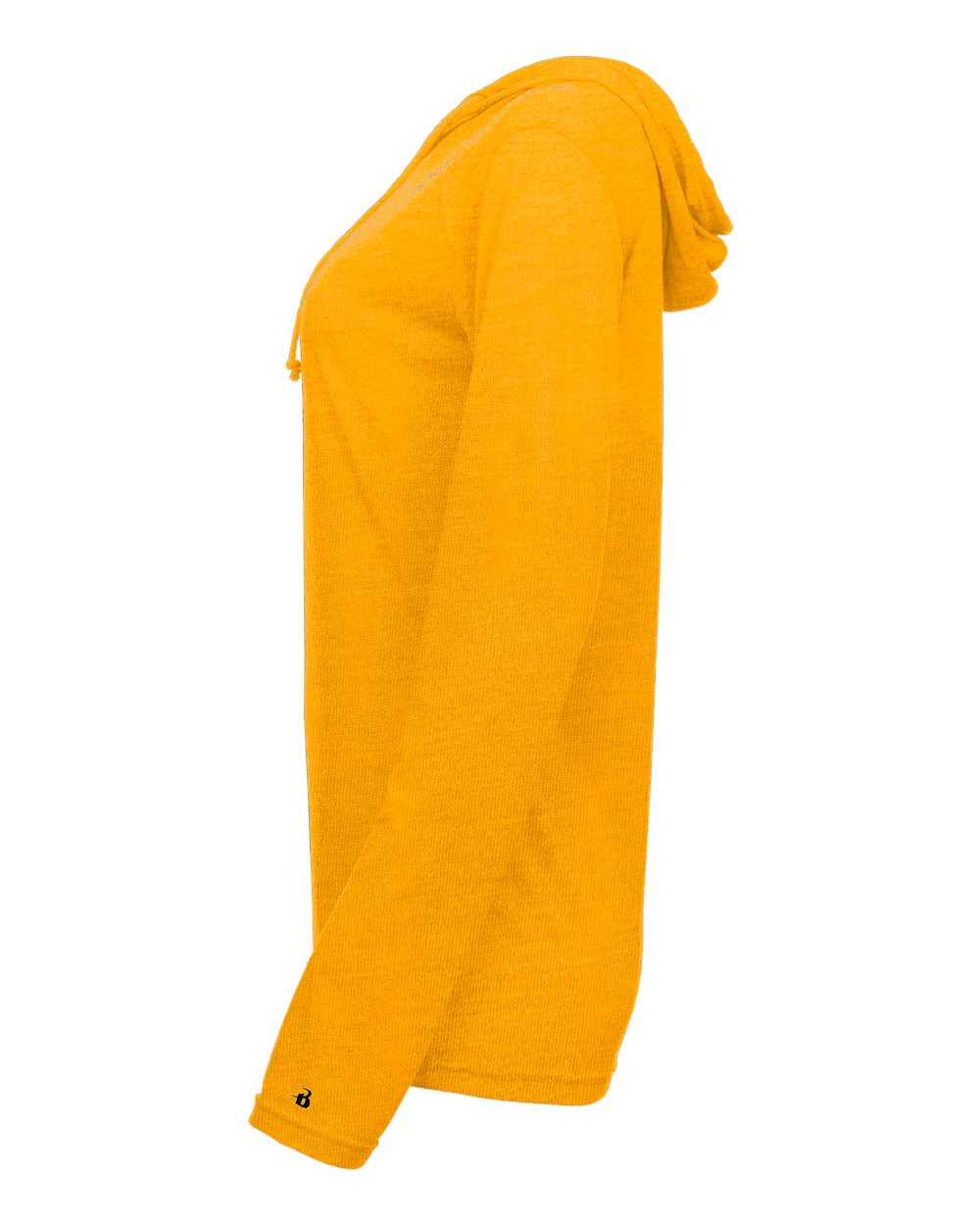 4965 Badger Womens Tri-Blend Surplice Long Sleeve Hooded T-Shirt - Siide Image