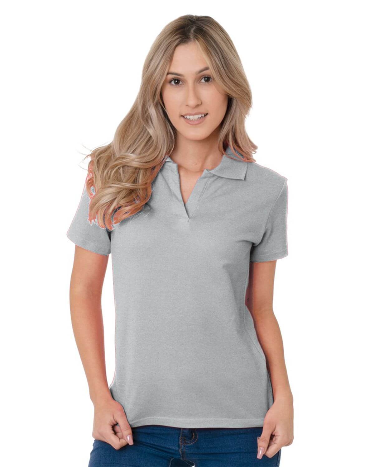 1050 Bayside Womens USA-Made V-Neck Sport Shirt