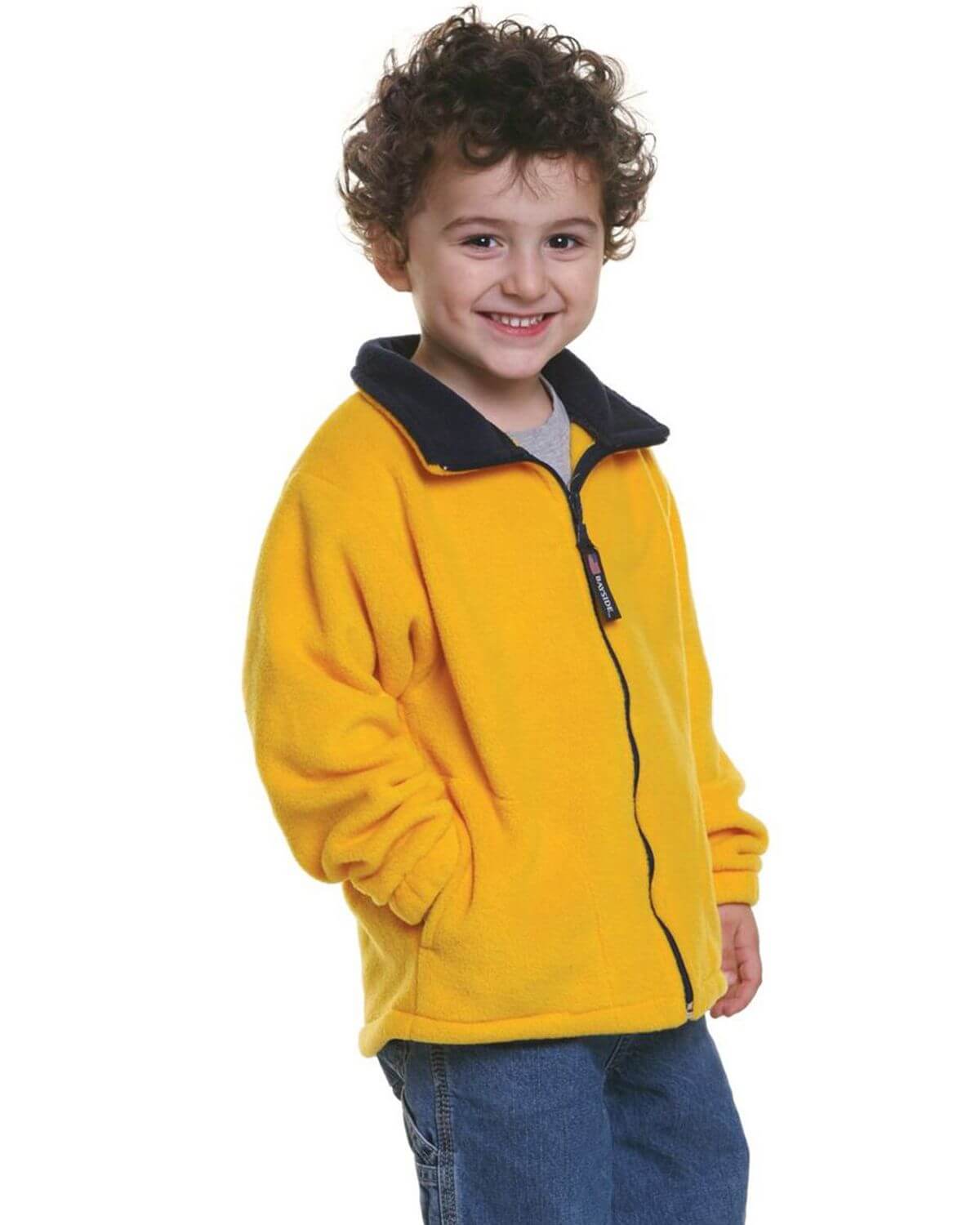 1115 Bayside Youth USA-Made Full-Zip Fleece Jacket