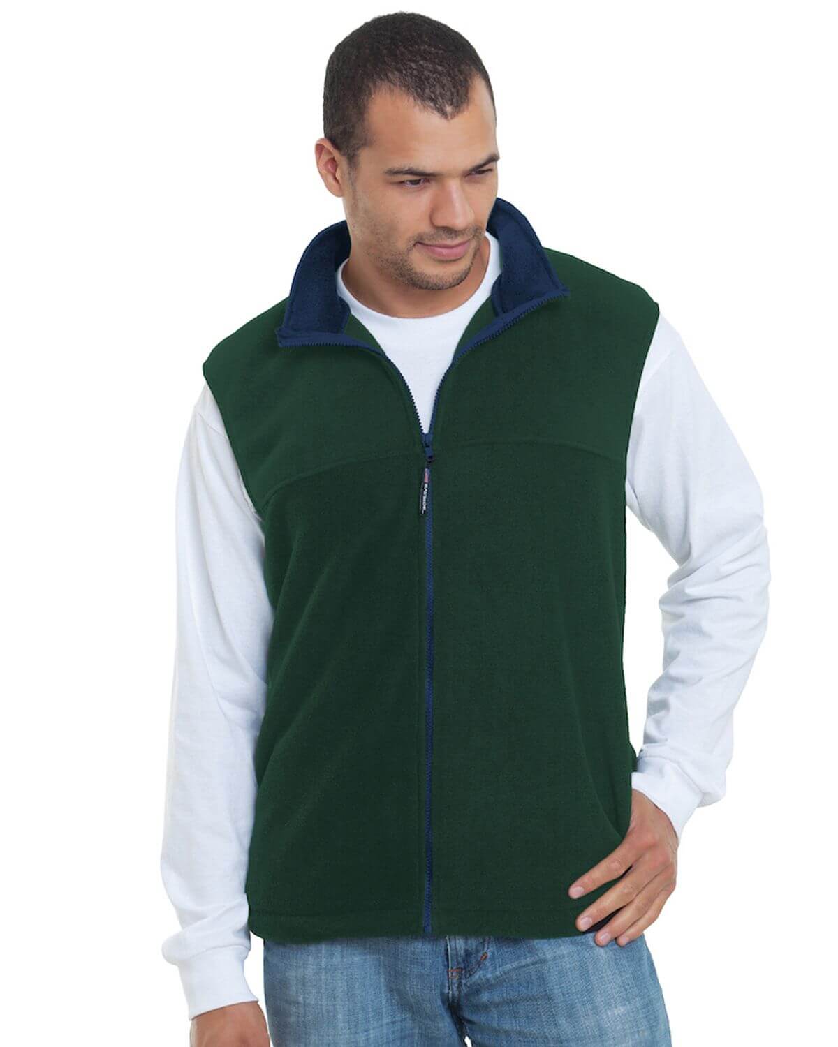 1120 Bayside USA-Made Full-Zip Fleece Vest 1120 Bayside USA-Made Full-Zip Fleece Vest