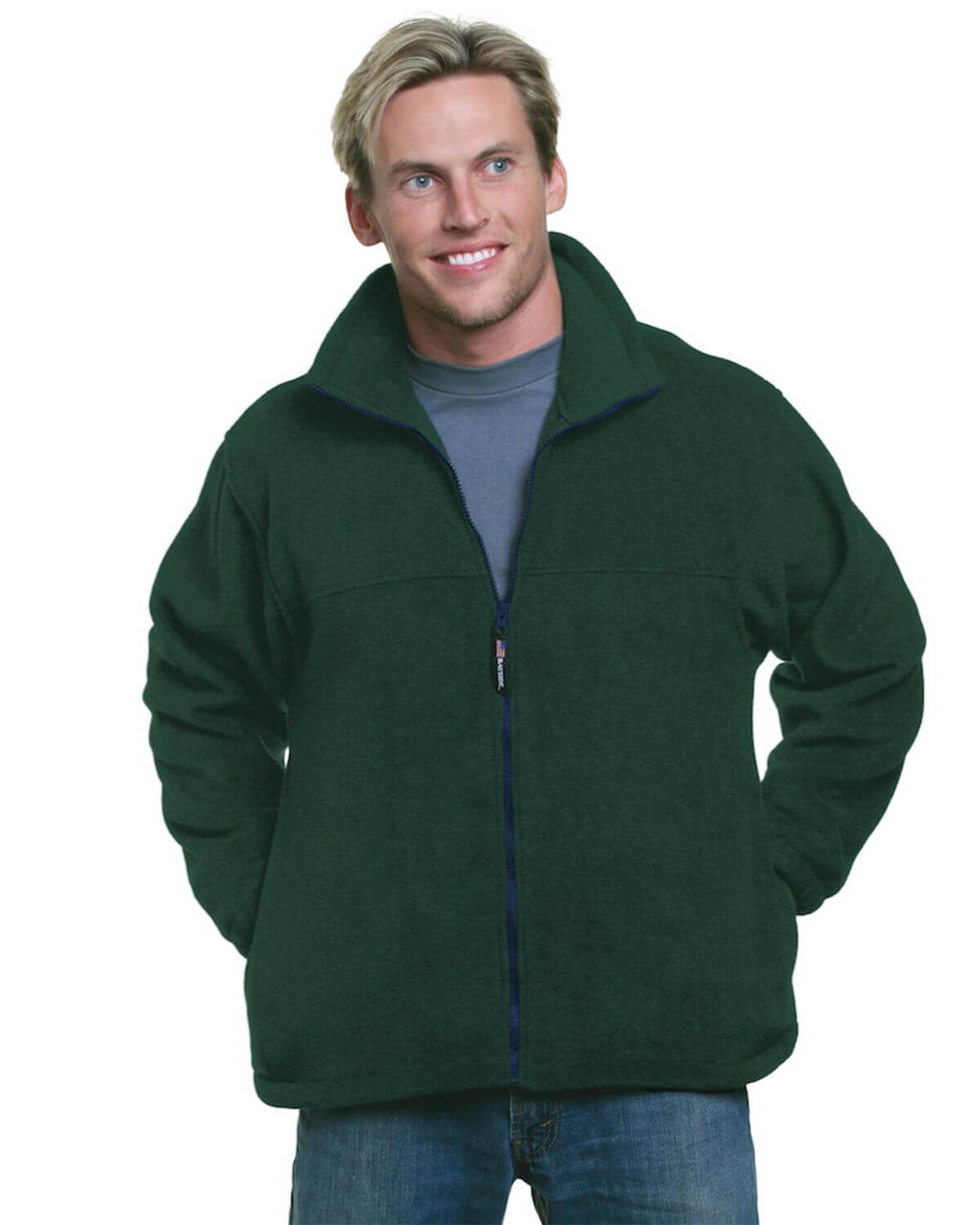 1130 Bayside USA-Made Full-Zip Fleece Jacket