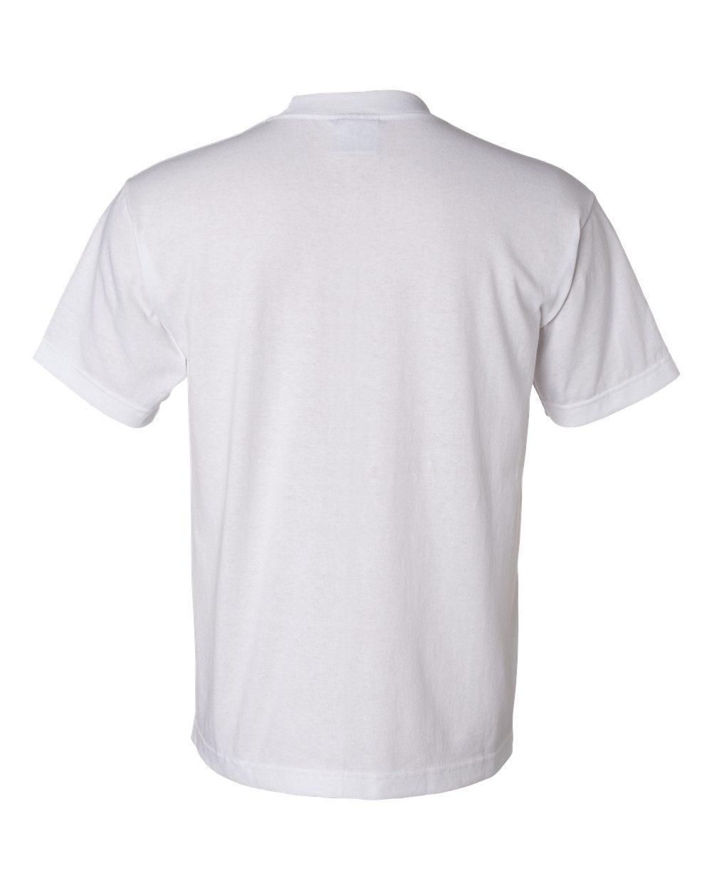 1701 Bayside USA-Made 50/50 Short Sleeve T-Shirt - Back Image