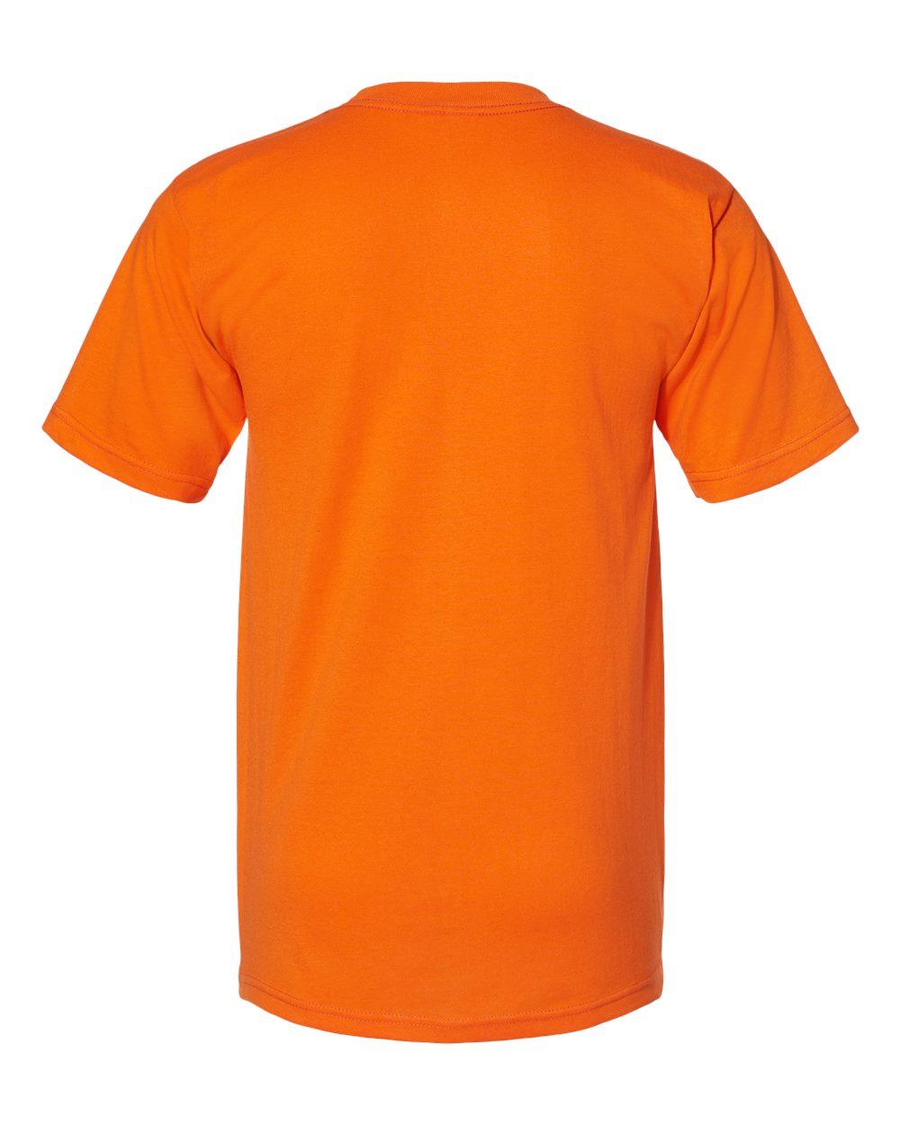 1725 Bayside USA-Made 50/50 Short Sleeve T-Shirt with a Pocket - Back Image