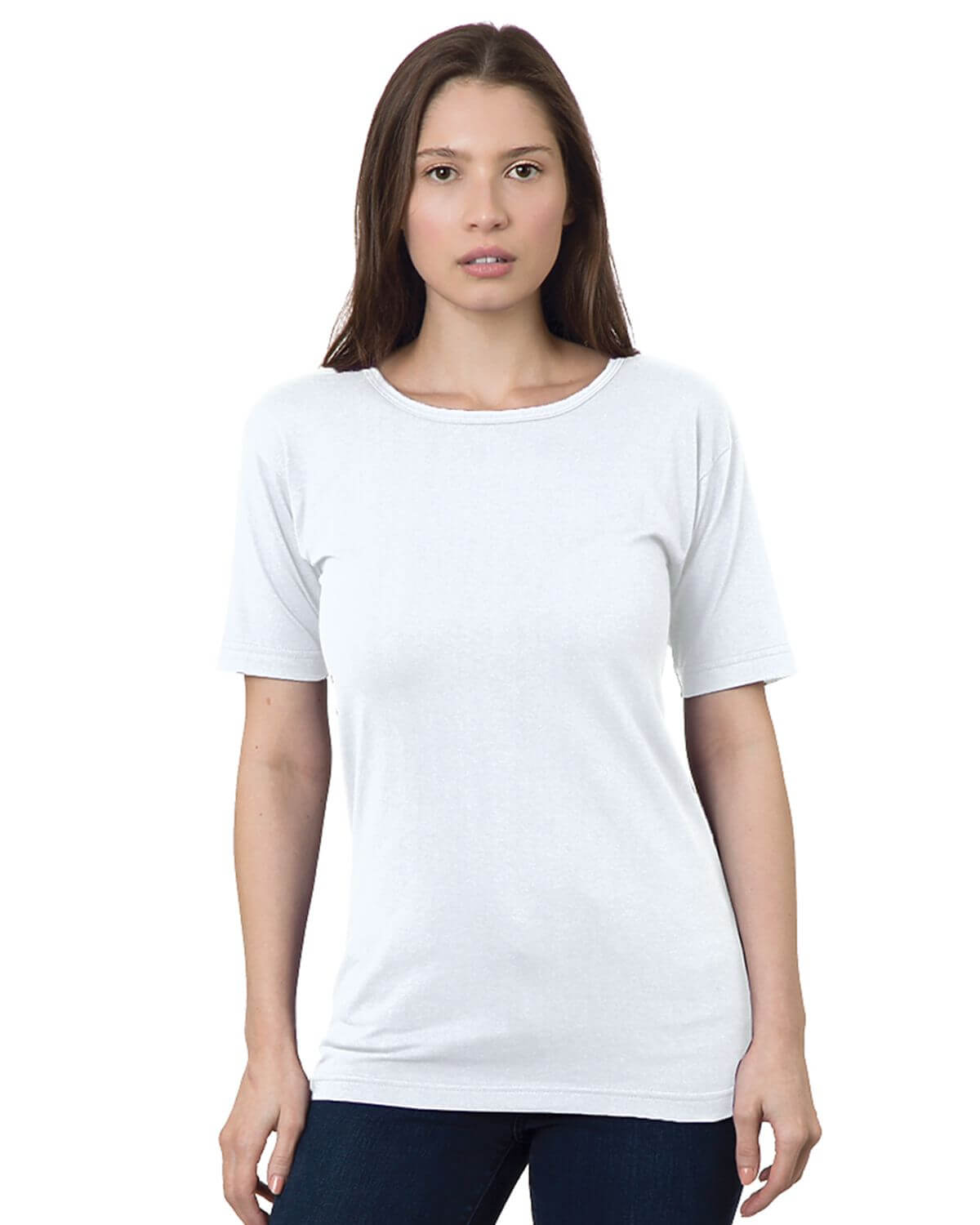 3300 Bayside Womens USA-Made Scoop Neck Tee