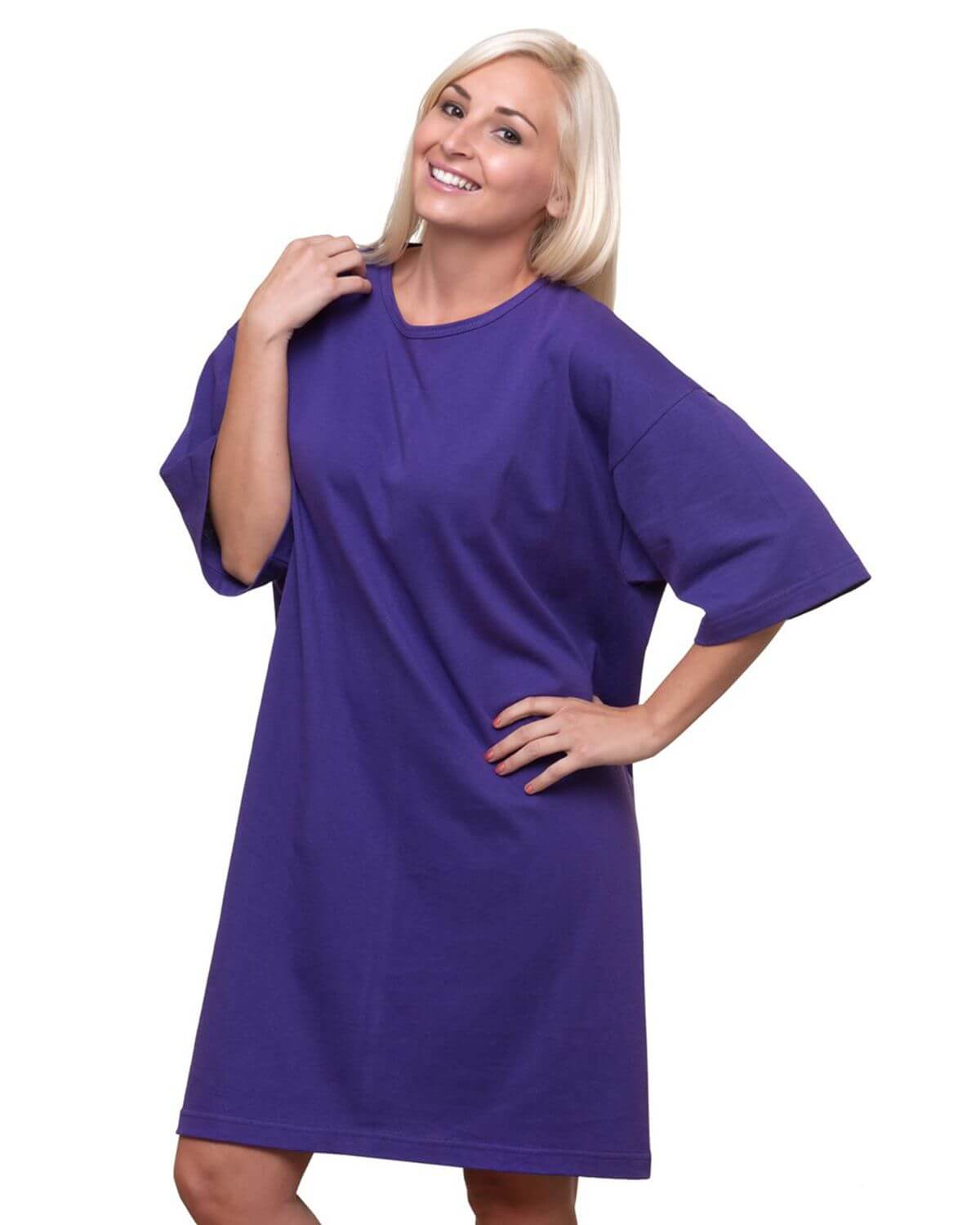 3303 Bayside Womens USA-Made Scoop Neck Cover-Up