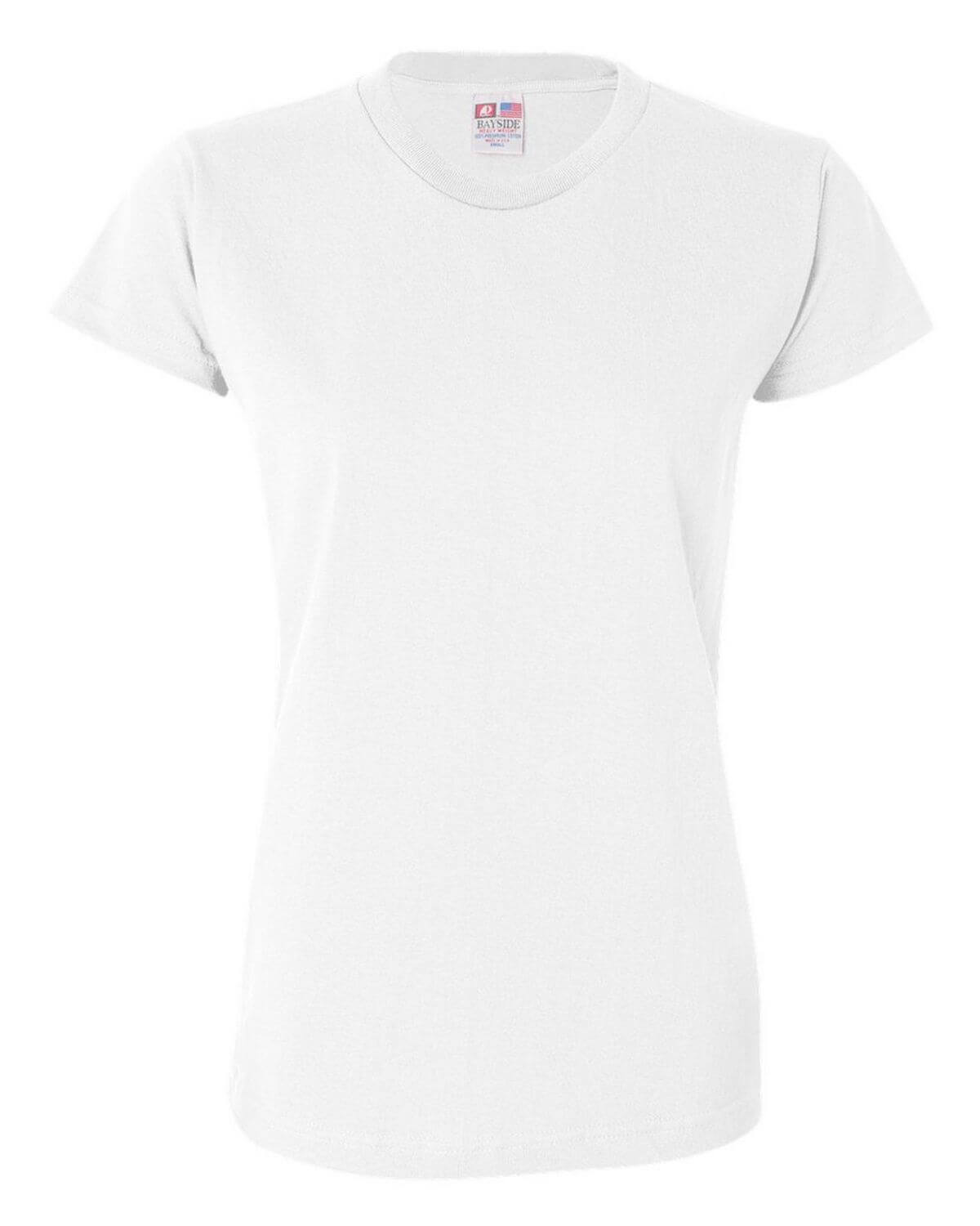 3325 Bayside Womens USA-Made Short Sleeve T-Shirt 3325 Bayside Womens USA-Made Short Sleeve T-Shirt