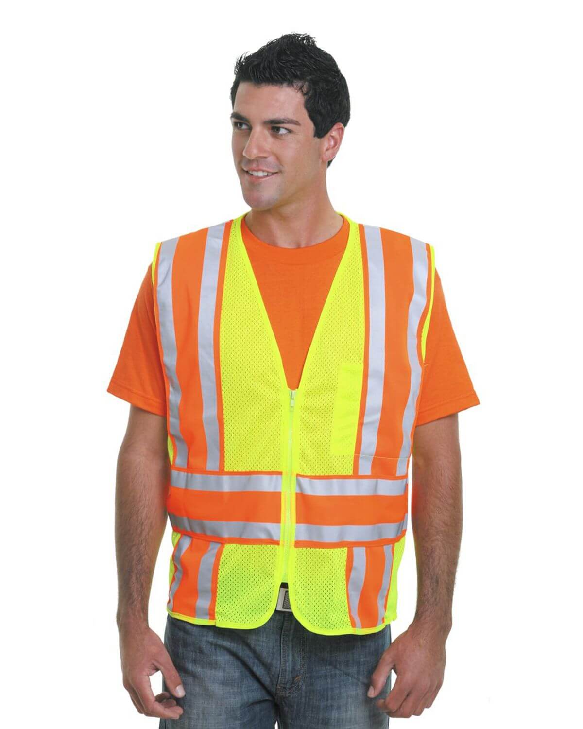 3787 Bayside USA-Made ANSI Safety Mesh Vest