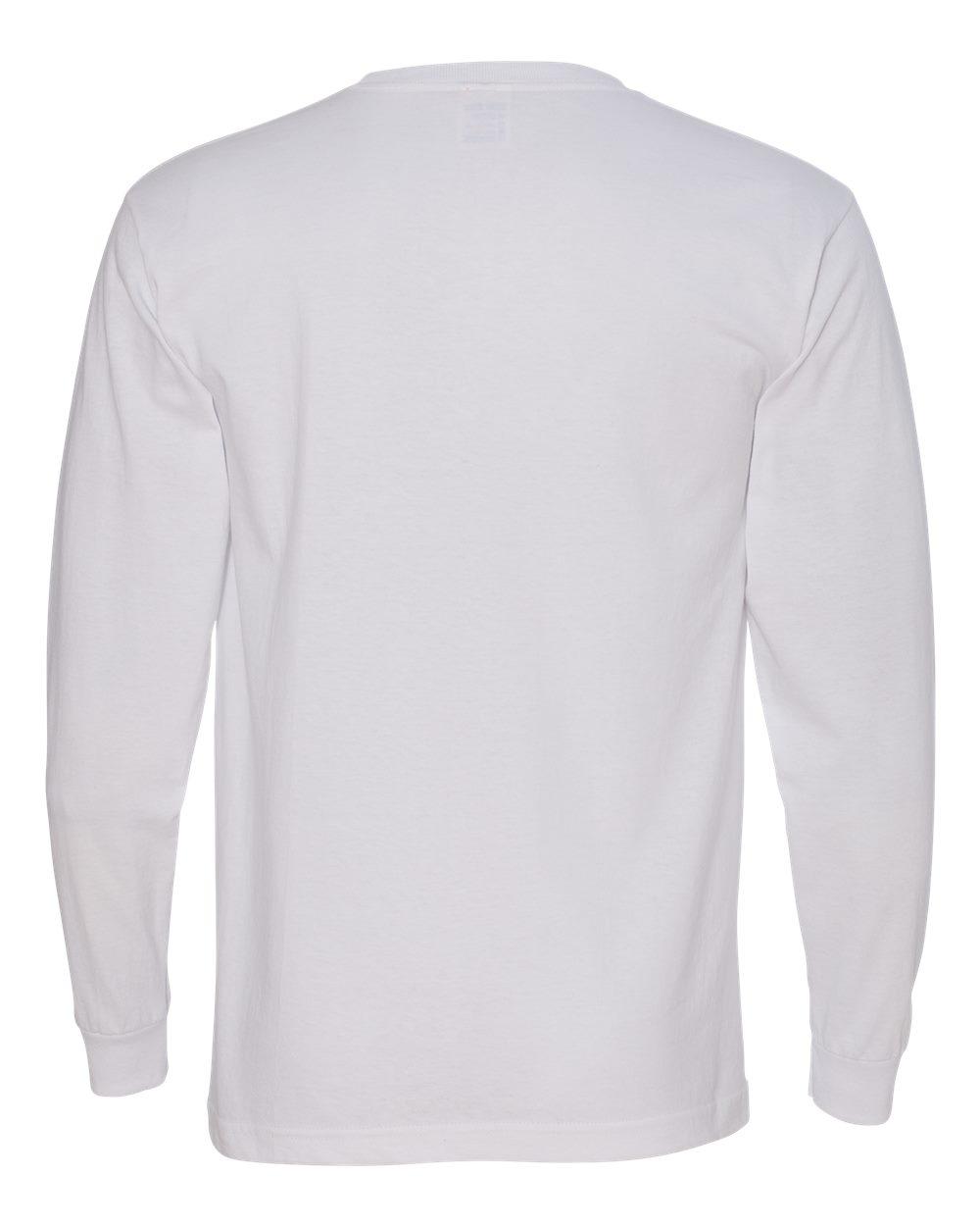 5060 Bayside USA-Made 100% Cotton Long Sleeve T-Shirt - Back Image