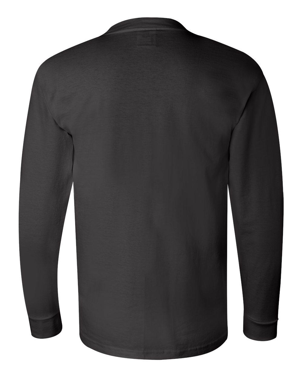 6100 Bayside USA-Made Long Sleeve T-Shirt - Back Image