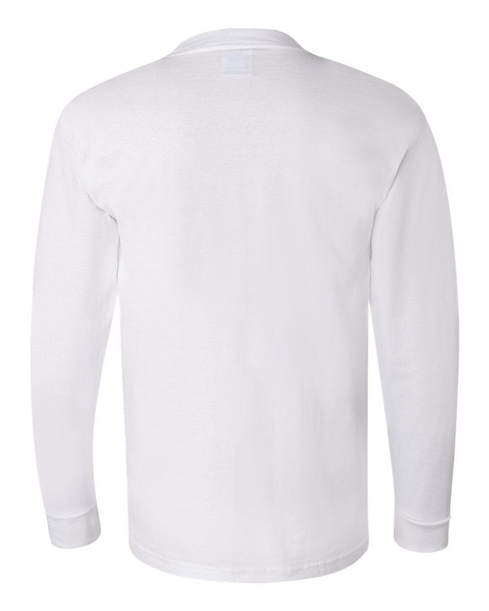 6100 Bayside USA-Made Long Sleeve T-Shirt - Back Image