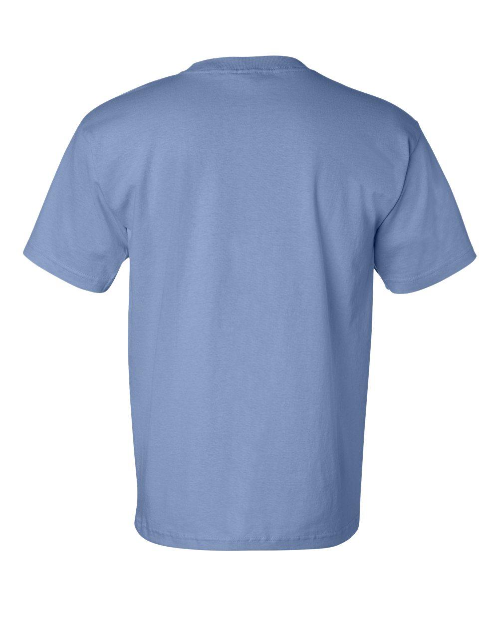 7100 Bayside USA-Made Short Sleeve T-Shirt with a Pocket - Back Image