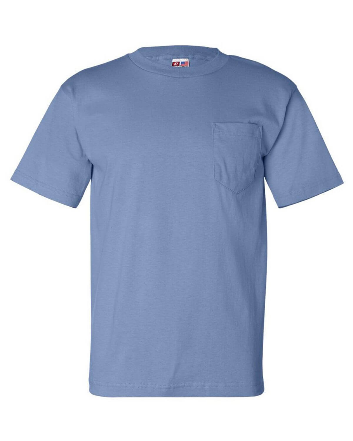 7100 Bayside USA-Made Short Sleeve T-Shirt with a Pocket